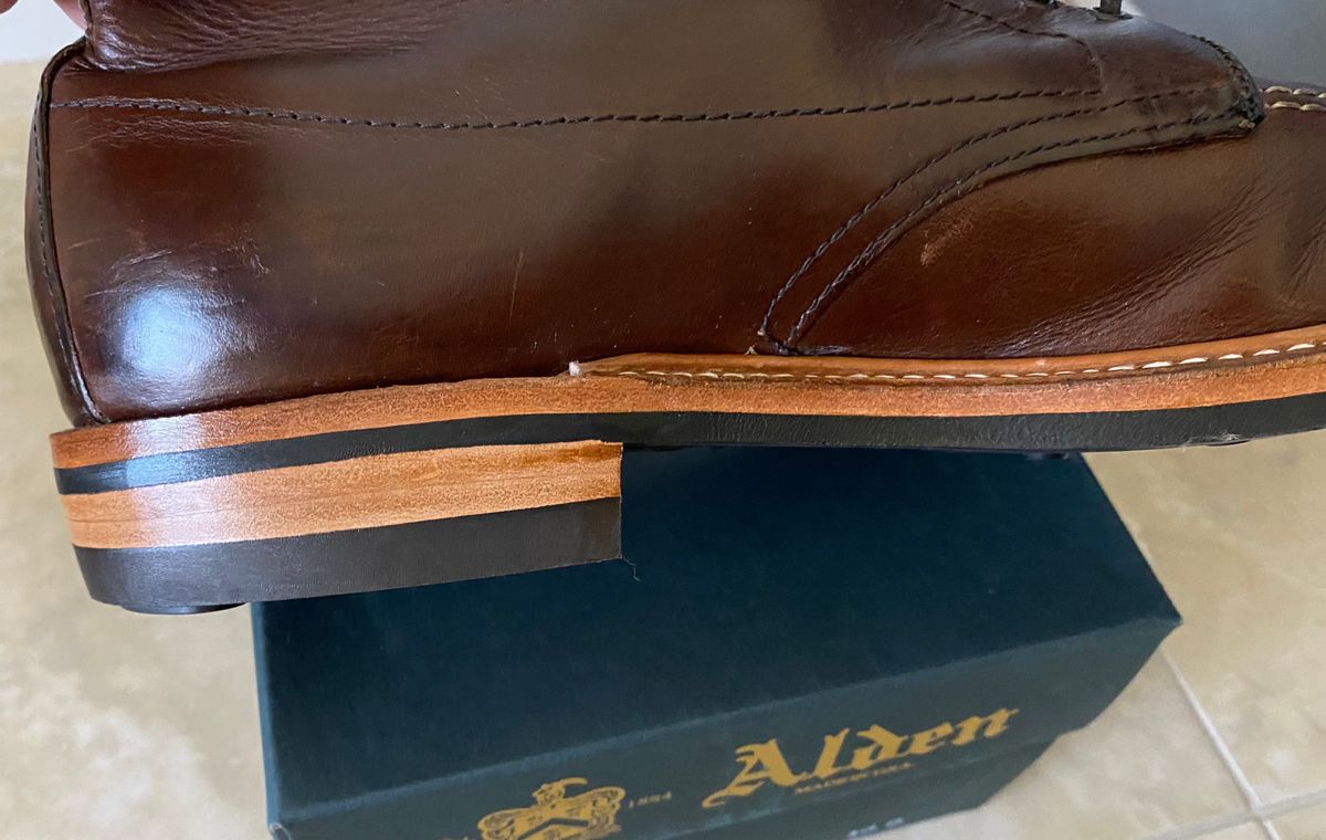 Photo by rahb on March 2, 2023 of the Alden Indy Boot in Horween Brown Chromexcel.