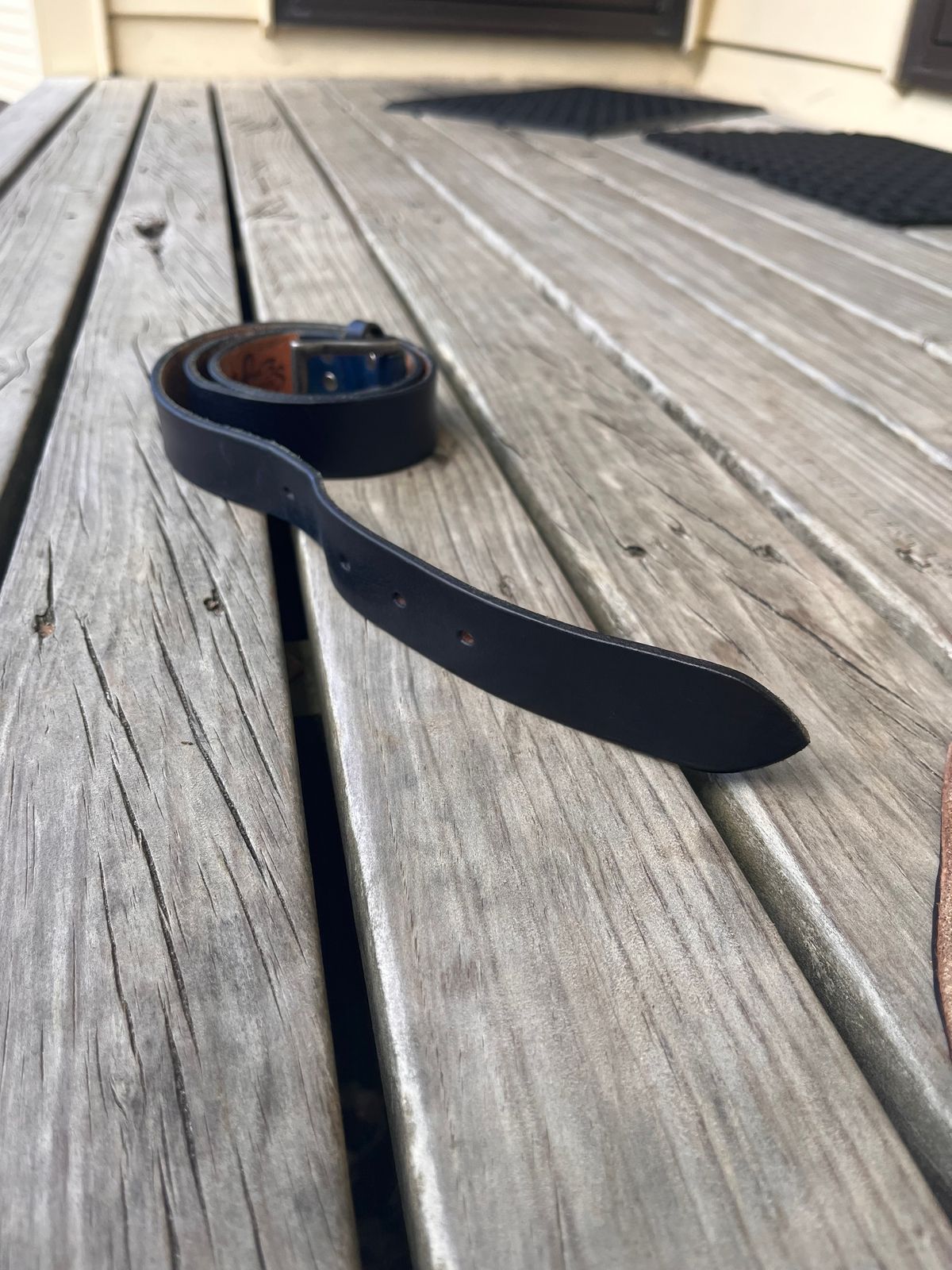 Photo by Dannflow on January 2, 2026 of the Sue engels Veg Tan Blue in Teacore Blue Veg Tan.