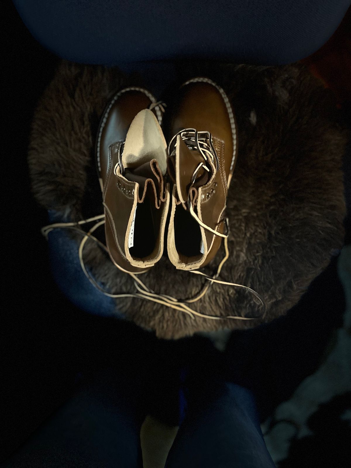 Photo by Dannflow on October 1, 2025 of the Nicks Free Range in Horween British Tan Chromexcel.