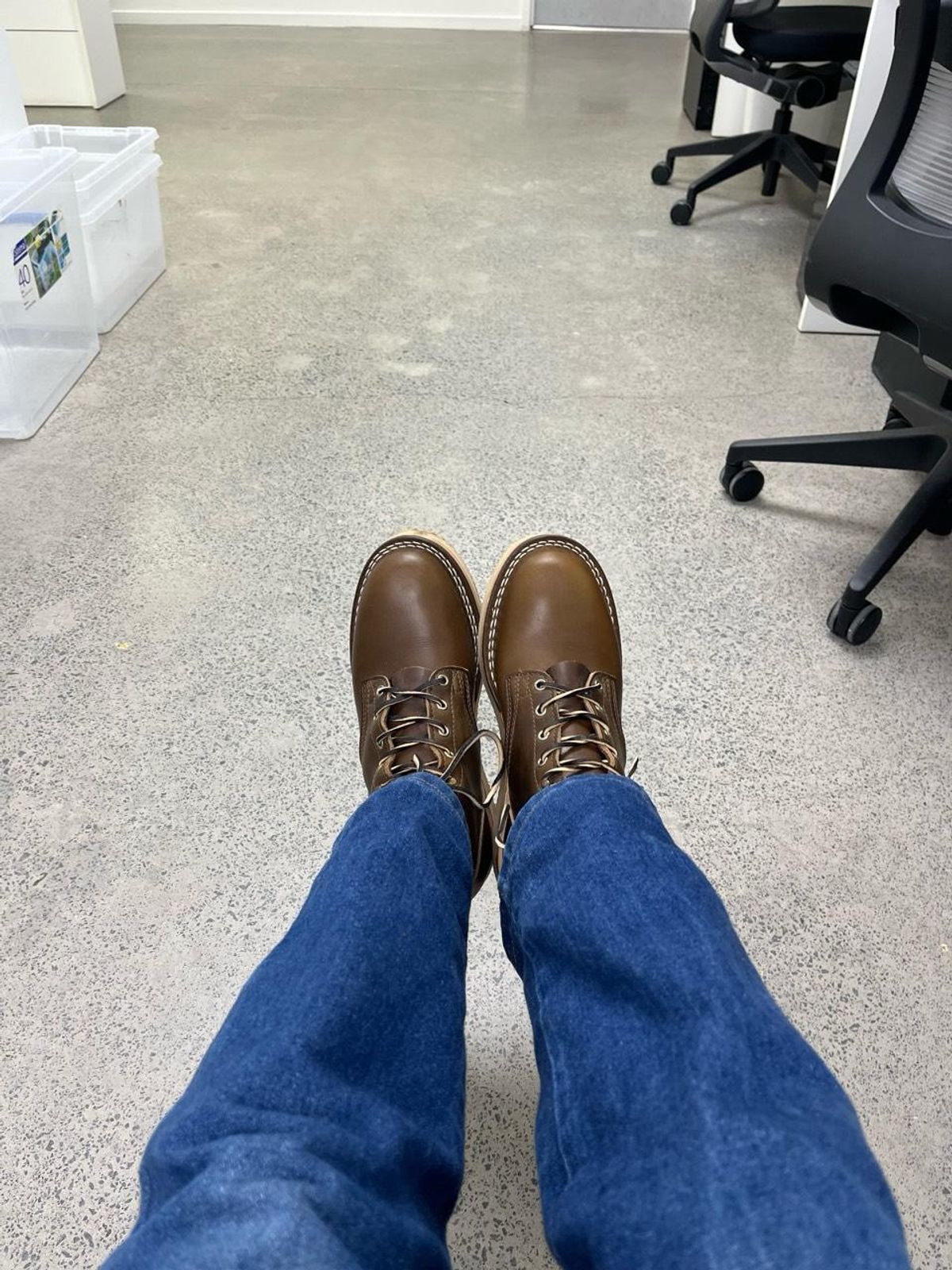 Photo by Dannflow on November 1, 2025 of the Nicks Free Range in Horween British Tan Chromexcel.