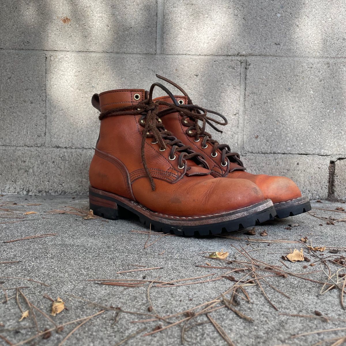 Photo by ConcreteLeatherFoot on February 2, 2024 of the Nicks DomePro in Wickett & Craig Tan English Bridle.