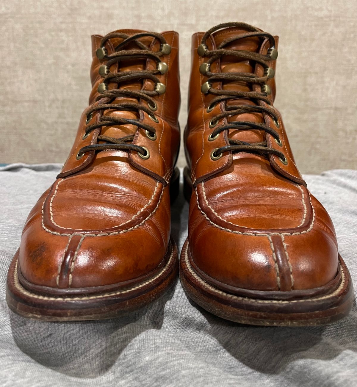 Photo by kylocheff on March 6, 2024 of the Grant Stone Ottawa Boot in Badalassi Carlo Natural Minerva.