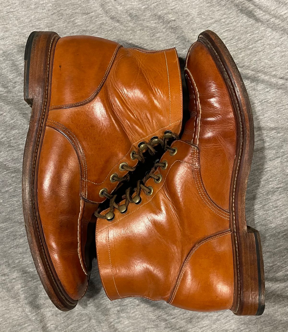 Photo by kylocheff on March 6, 2024 of the Grant Stone Ottawa Boot in Badalassi Carlo Natural Minerva.