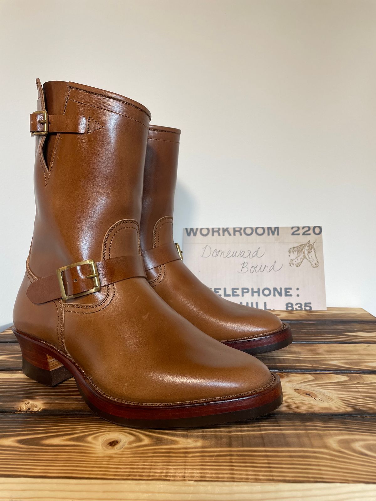 Photo by BacidiaGlory on October 9, 2023 of the Briselblack The Keeper 'Type 2' Engineer Boot in Maryam Toscanello Horsebutt.