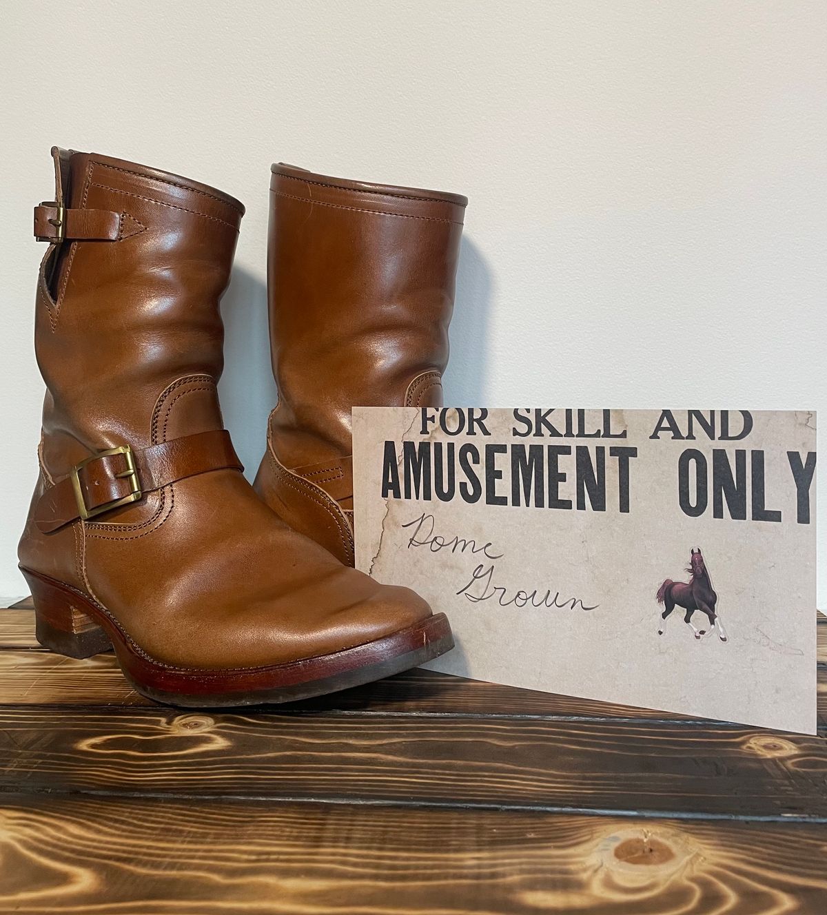 Photo by BacidiaGlory on November 4, 2023 of the Briselblack The Keeper 'Type 2' Engineer Boot in Maryam Toscanello Horsebutt.