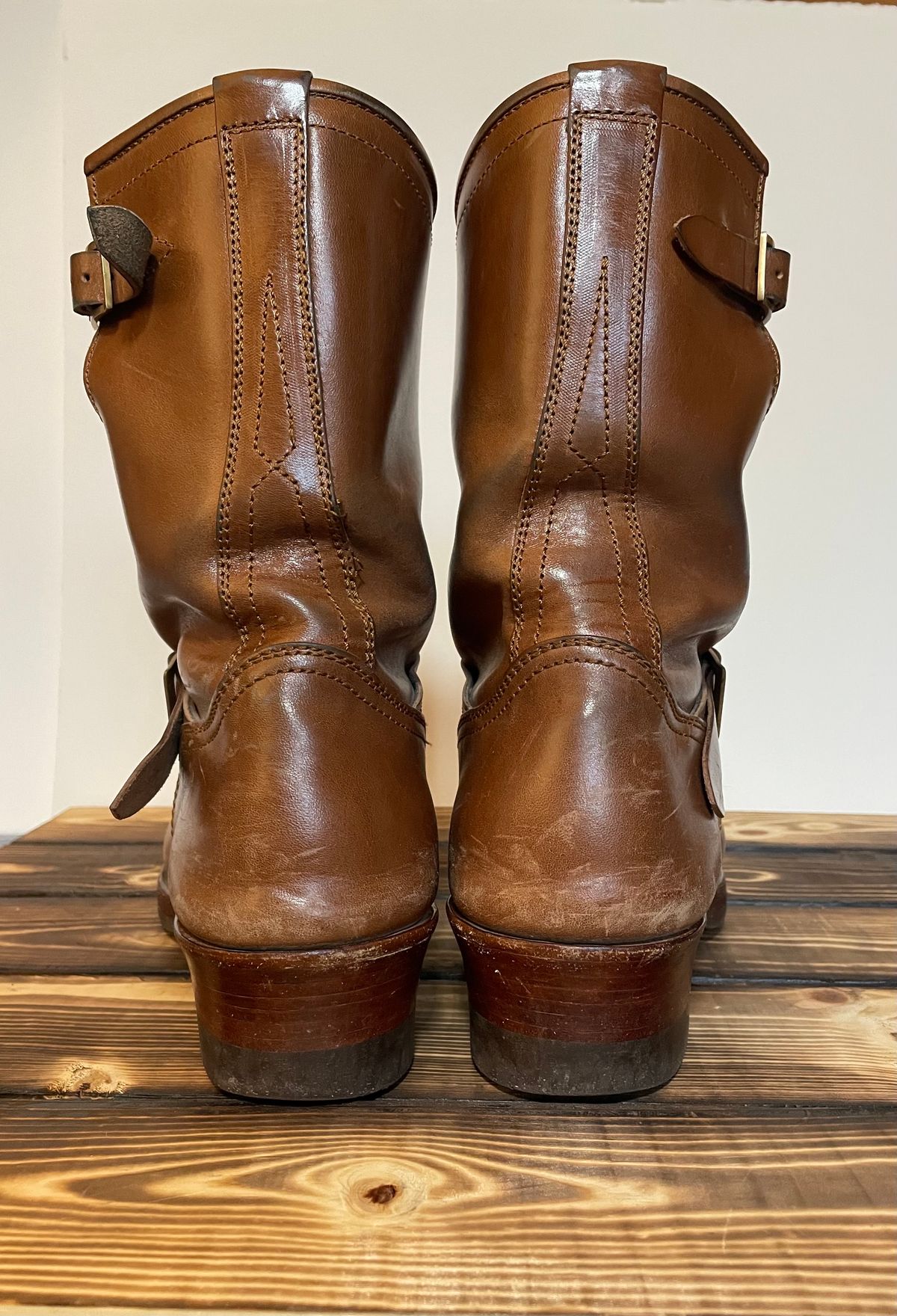 Photo by BacidiaGlory on December 4, 2023 of the Briselblack The Keeper 'Type 2' Engineer Boot in Maryam Toscanello Horsebutt.