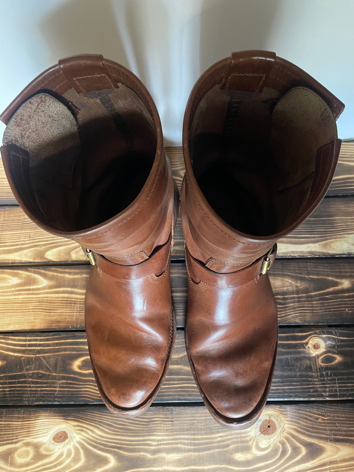 Photo by BacidiaGlory on April 3, 2024 of the Briselblack The Keeper 'Type 2' Engineer Boot in Maryam Toscanello Horsebutt.