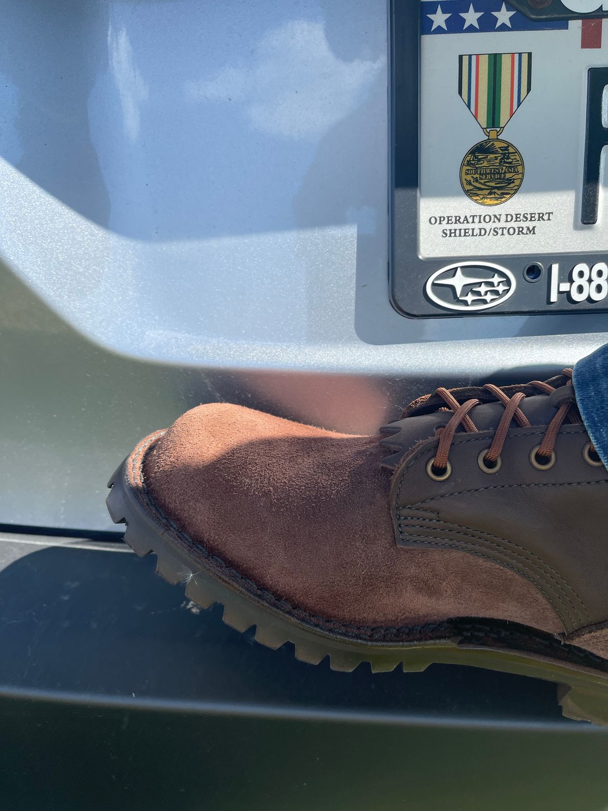 Photo by EnieJr on October 2, 2022 of the JK Boots Superduty in Seidel Brown Oil Tan Roughout.