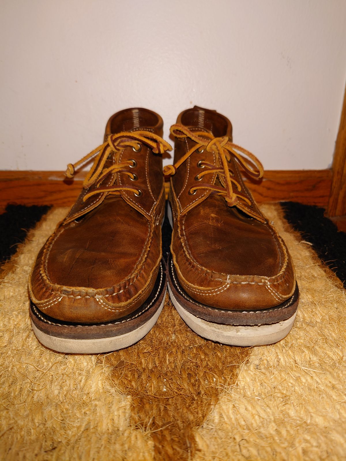 Photo by Exsufflicate on October 3, 2025 of the Easymoc Scout Boot in Seidel Trail Crazy Horse.