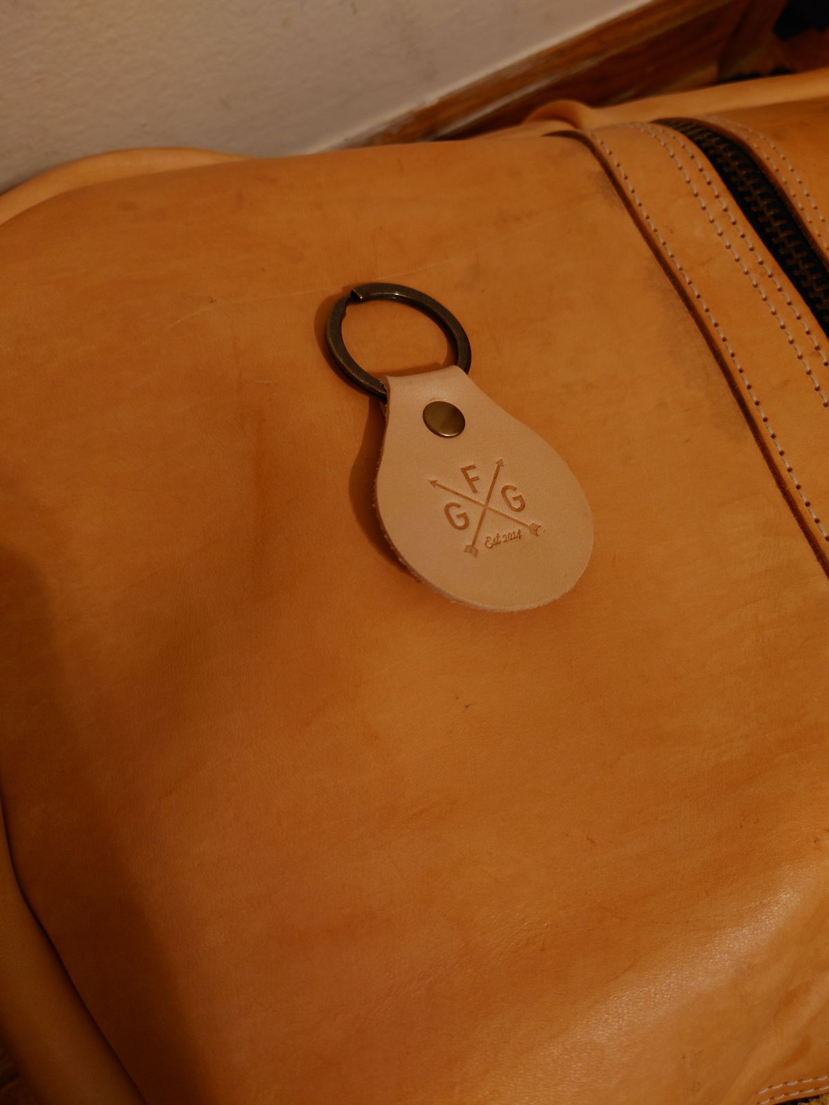 Photo by Exsufflicate on January 5, 2026 of the Go Forth Goods Classic Zippered Leather Backpack in Unknown Natural Veg Tan.