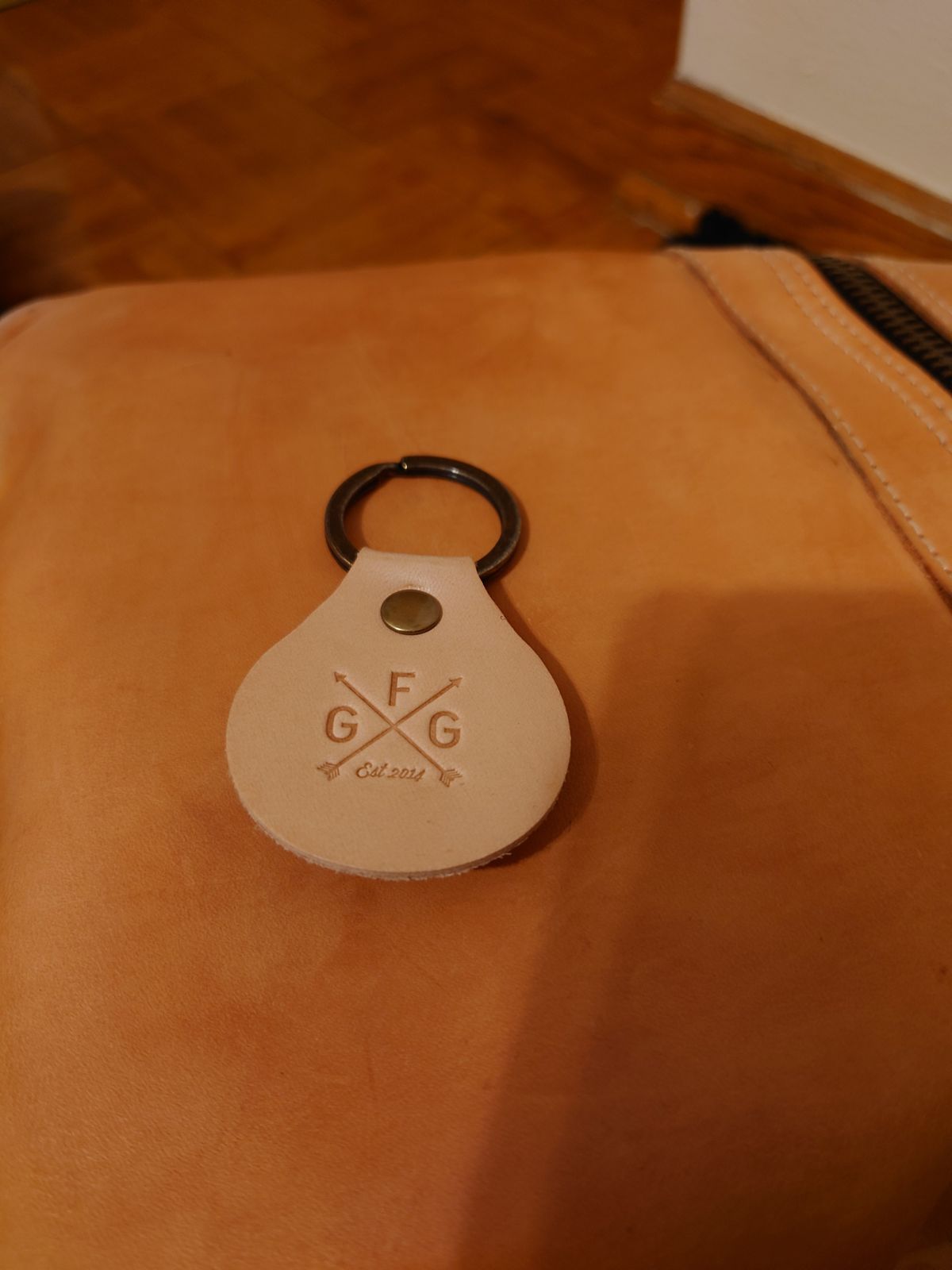 Photo by Exsufflicate on February 6, 2026 of the Go Forth Goods Classic Zippered Leather Backpack in Unknown Natural Veg Tan.