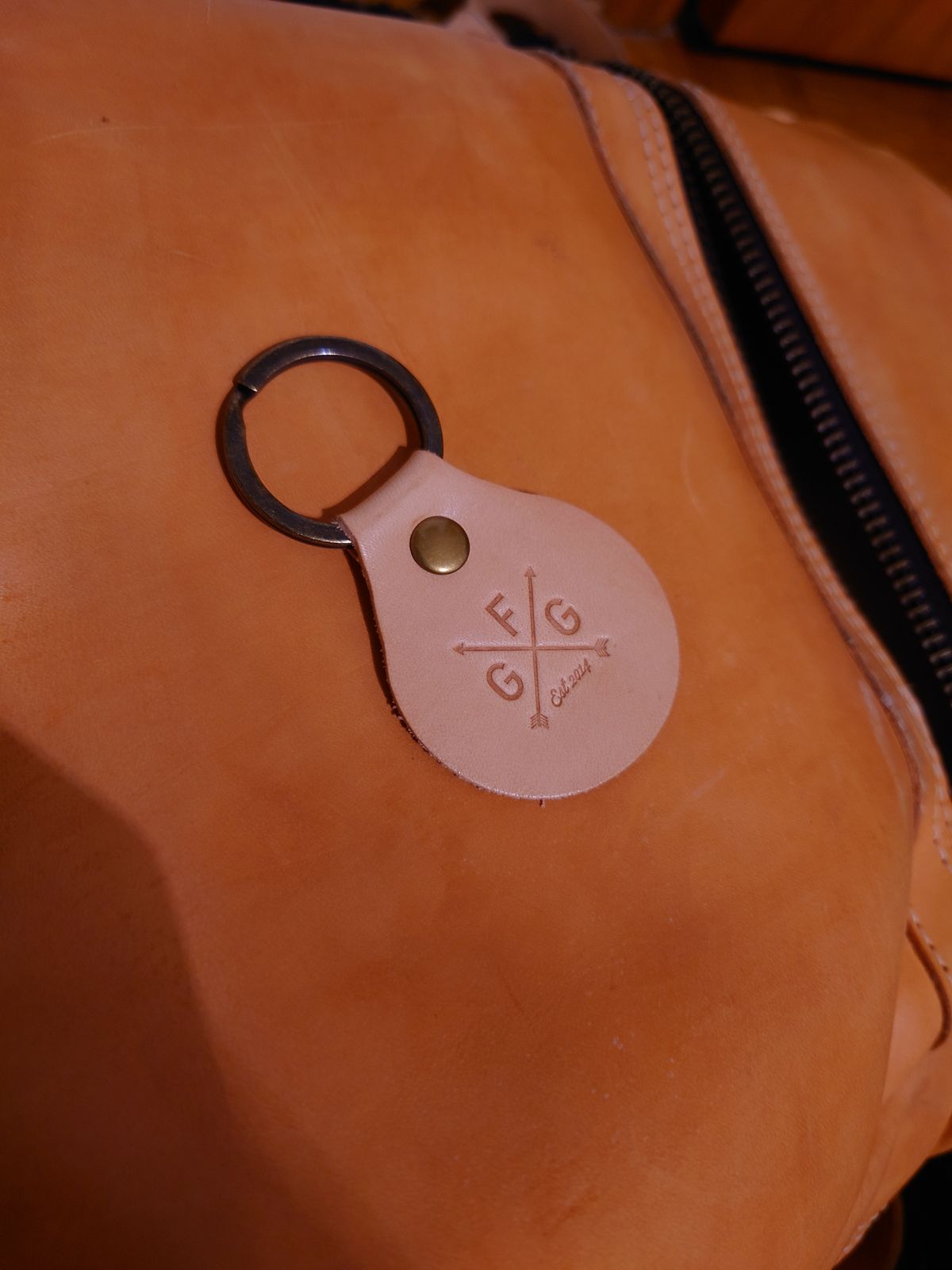 Photo by Exsufflicate on March 6, 2026 of the Go Forth Goods Classic Zippered Leather Backpack in Unknown Natural Veg Tan.