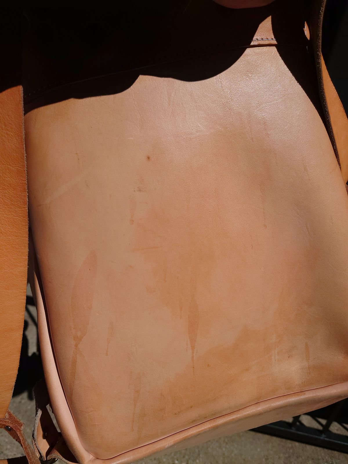 Photo by Exsufflicate on April 5, 2026 of the Go Forth Goods Classic Zippered Leather Backpack in Unknown Natural Veg Tan.