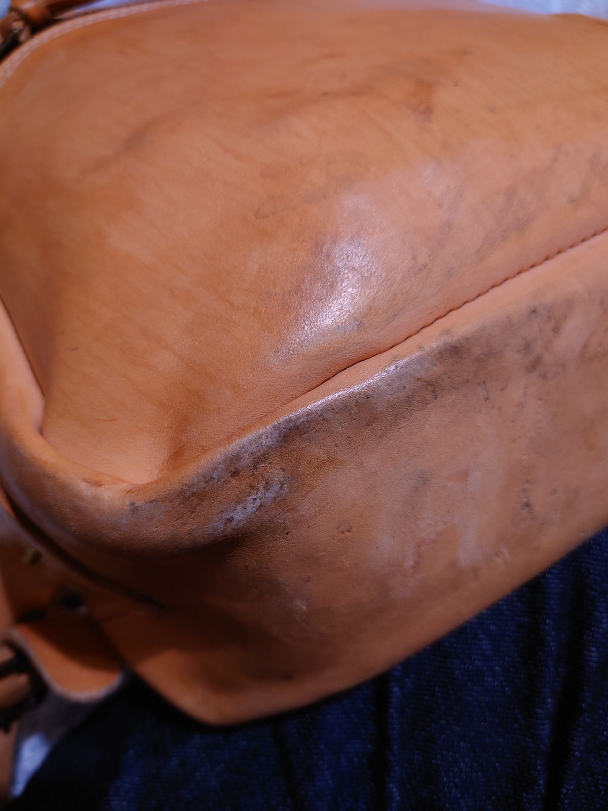 Photo by Exsufflicate on April 6, 2026 of the Go Forth Goods Classic Zippered Leather Backpack in Unknown Natural Veg Tan.