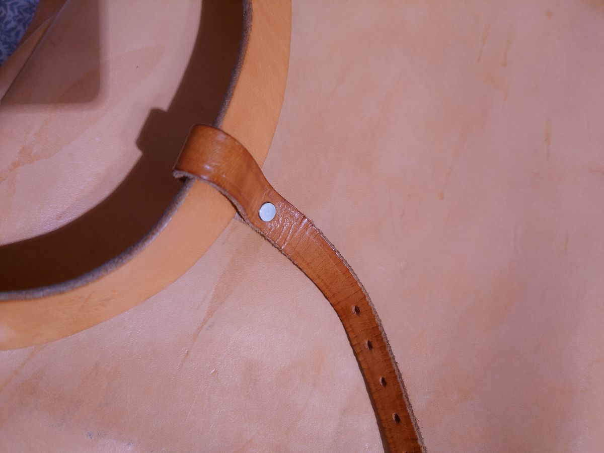 Photo by Exsufflicate on April 6, 2026 of the Go Forth Goods Classic Zippered Leather Backpack in Unknown Natural Veg Tan.