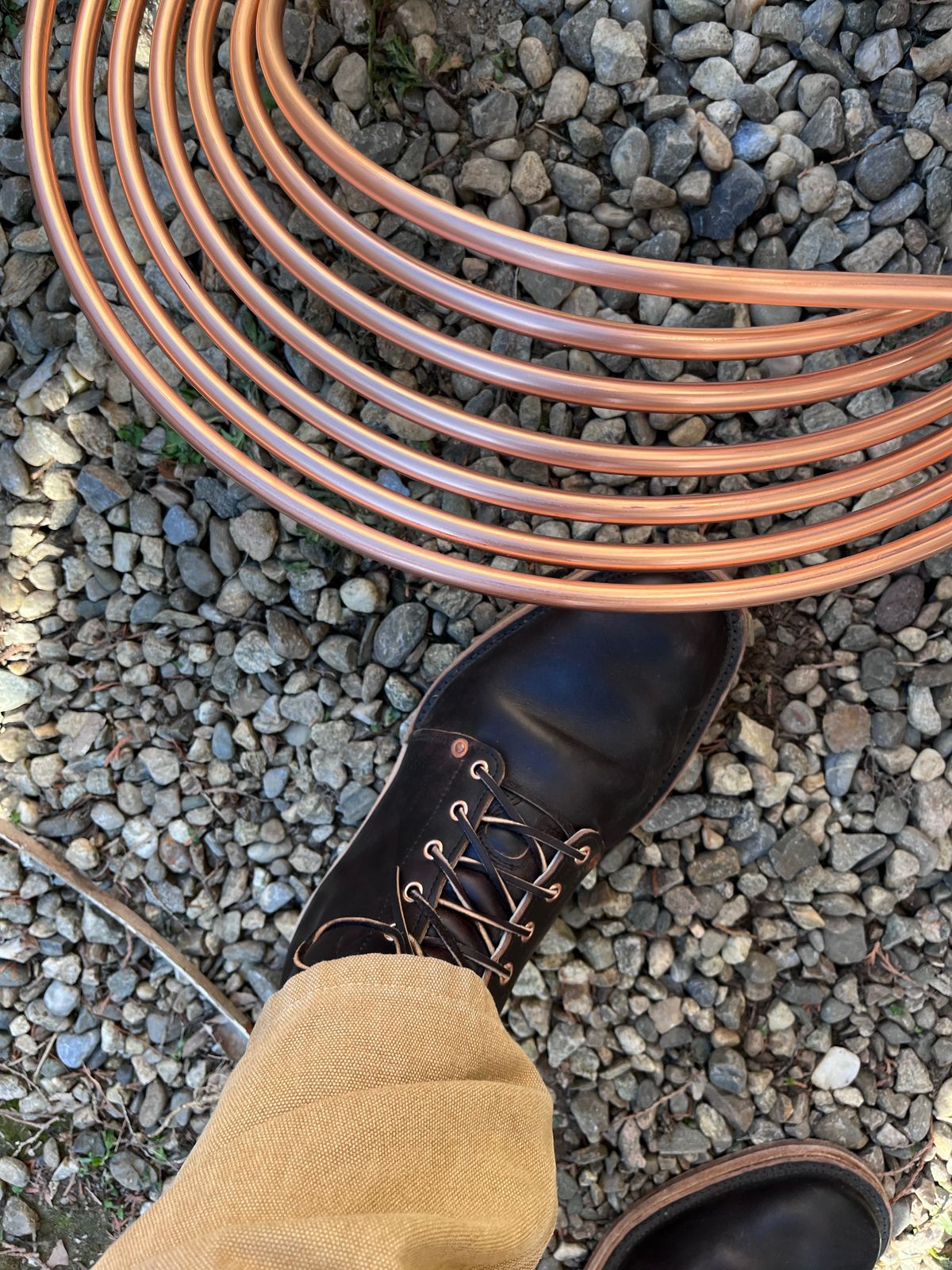 Photo by chukchuk on October 4, 2022 of the Endurance Leather Co. Unlisted Model in Horween Overdyed Chromexcel Horsehide.