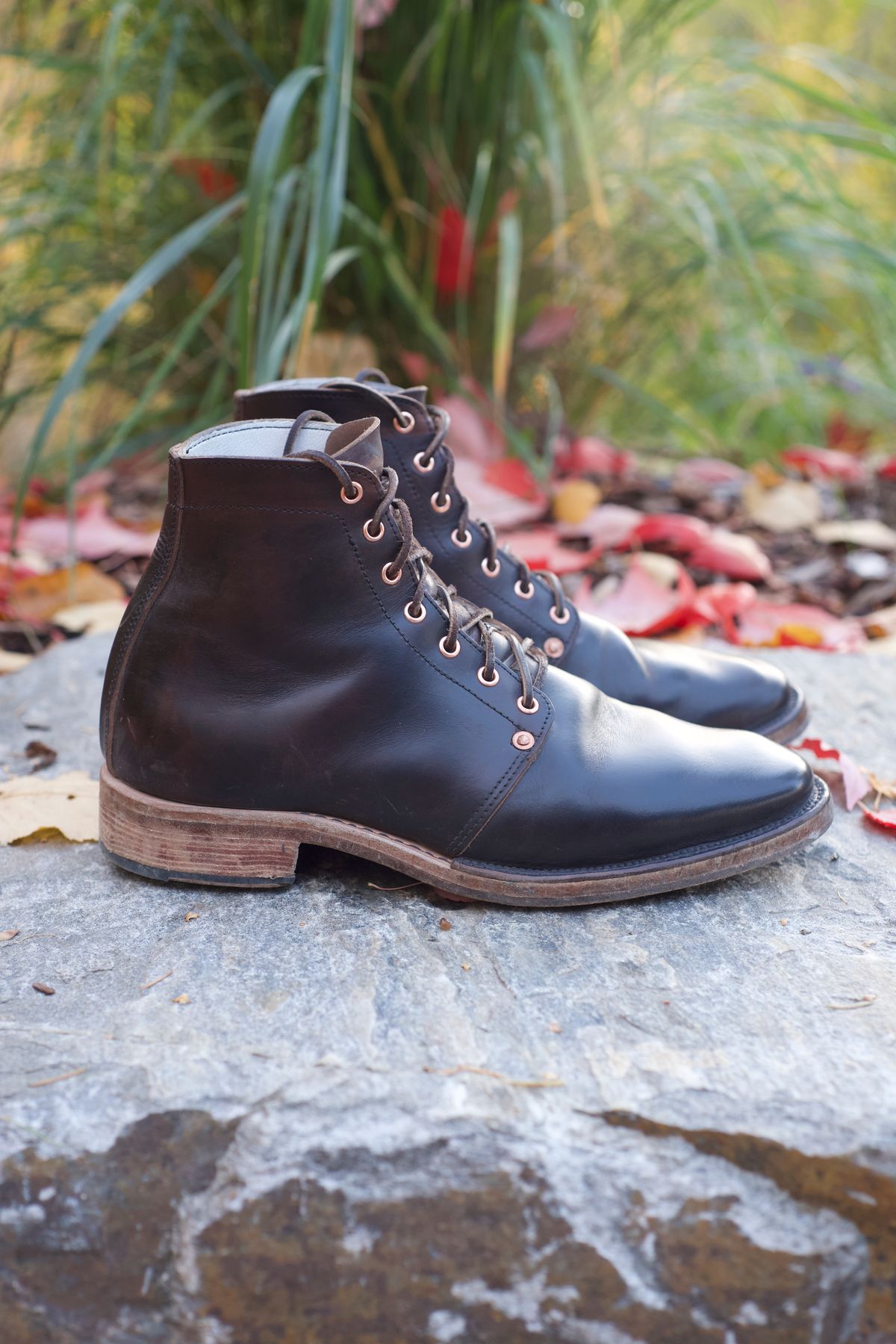 Photo by chukchuk on November 1, 2022 of the Endurance Leather Co. Unlisted Model in Horween Overdyed Chromexcel Horsehide.