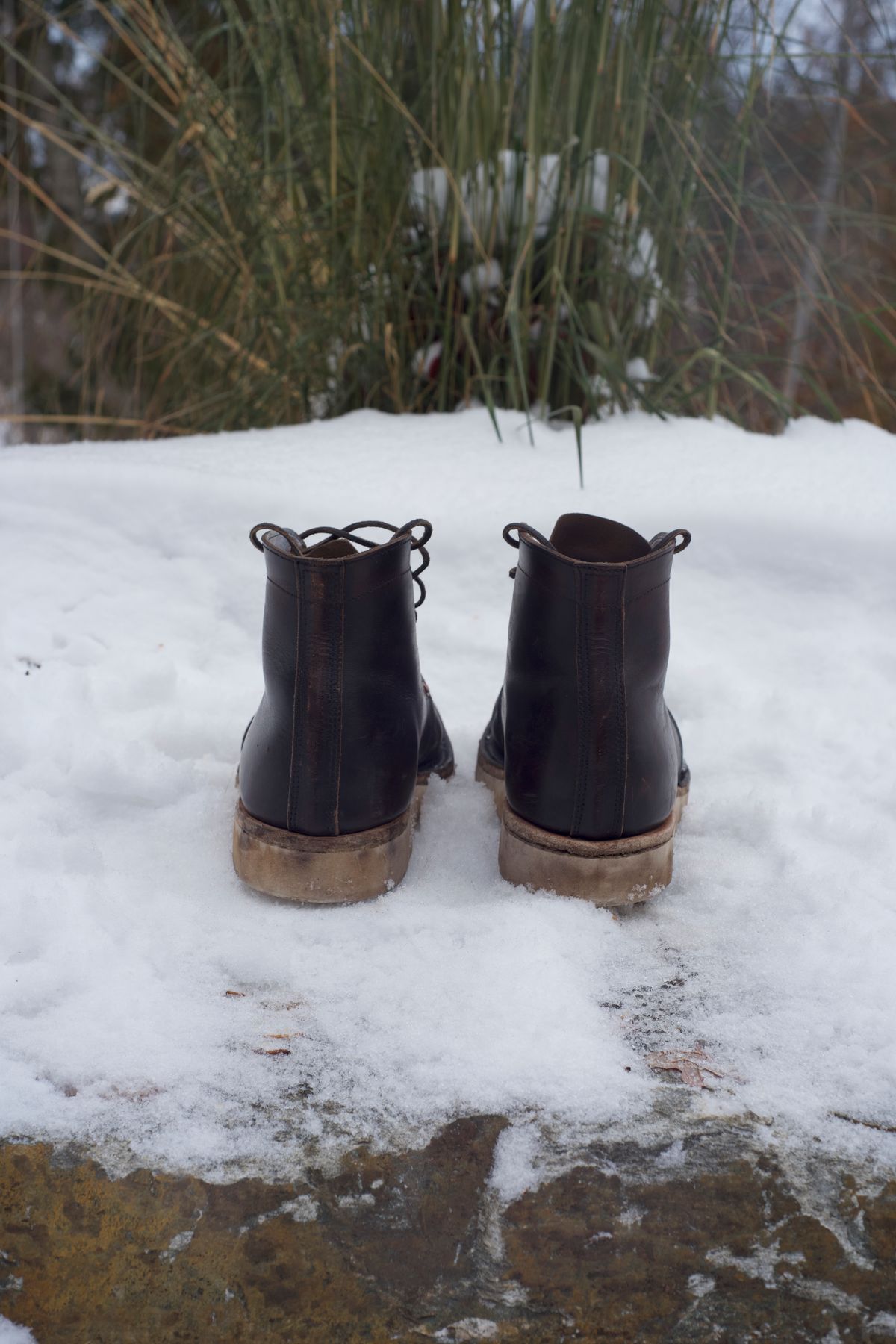 Photo by chukchuk on December 4, 2022 of the Endurance Leather Co. Unlisted Model in Horween Overdyed Chromexcel Horsehide.