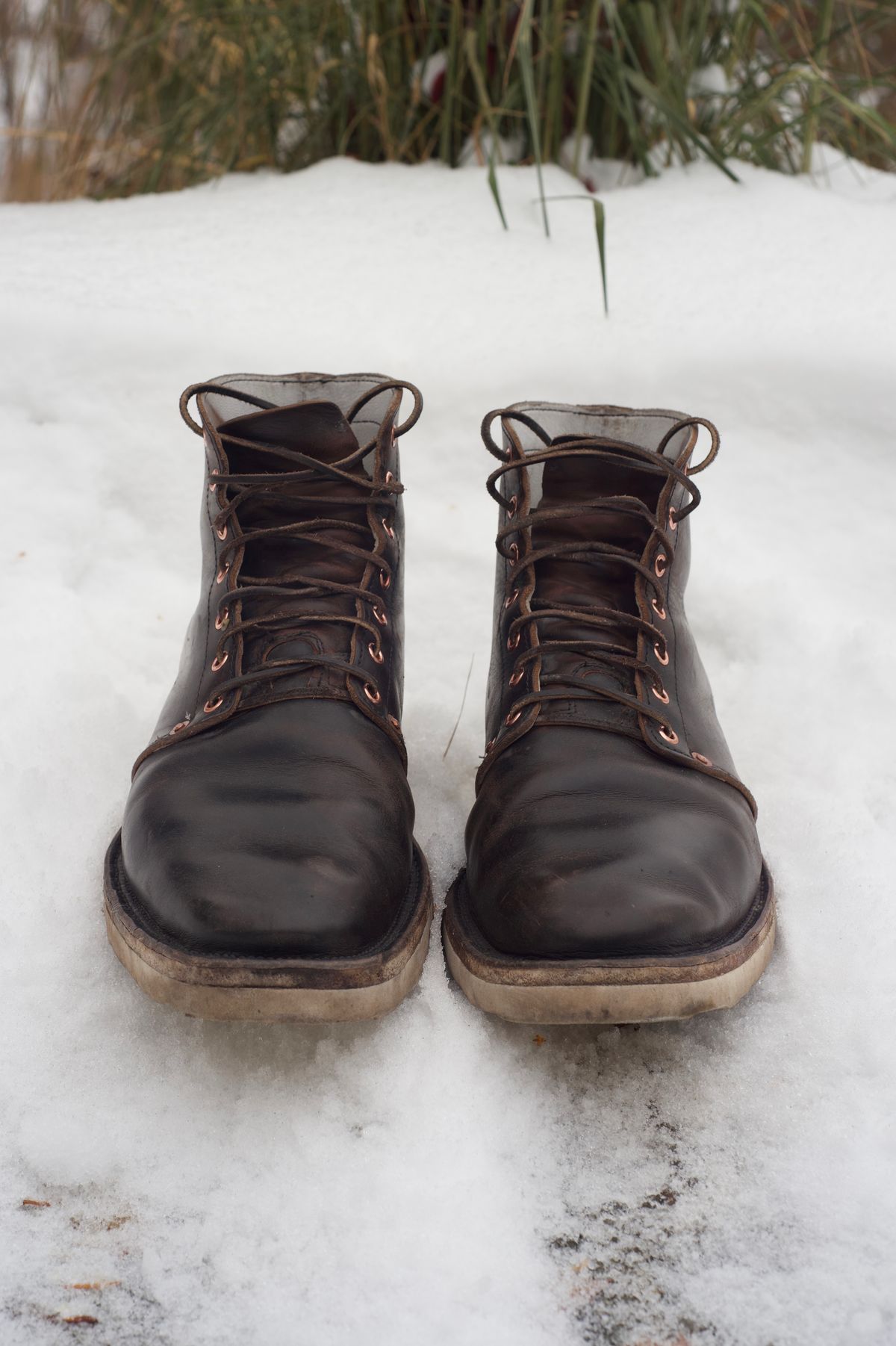 Photo by chukchuk on December 4, 2022 of the Endurance Leather Co. Unlisted Model in Horween Overdyed Chromexcel Horsehide.