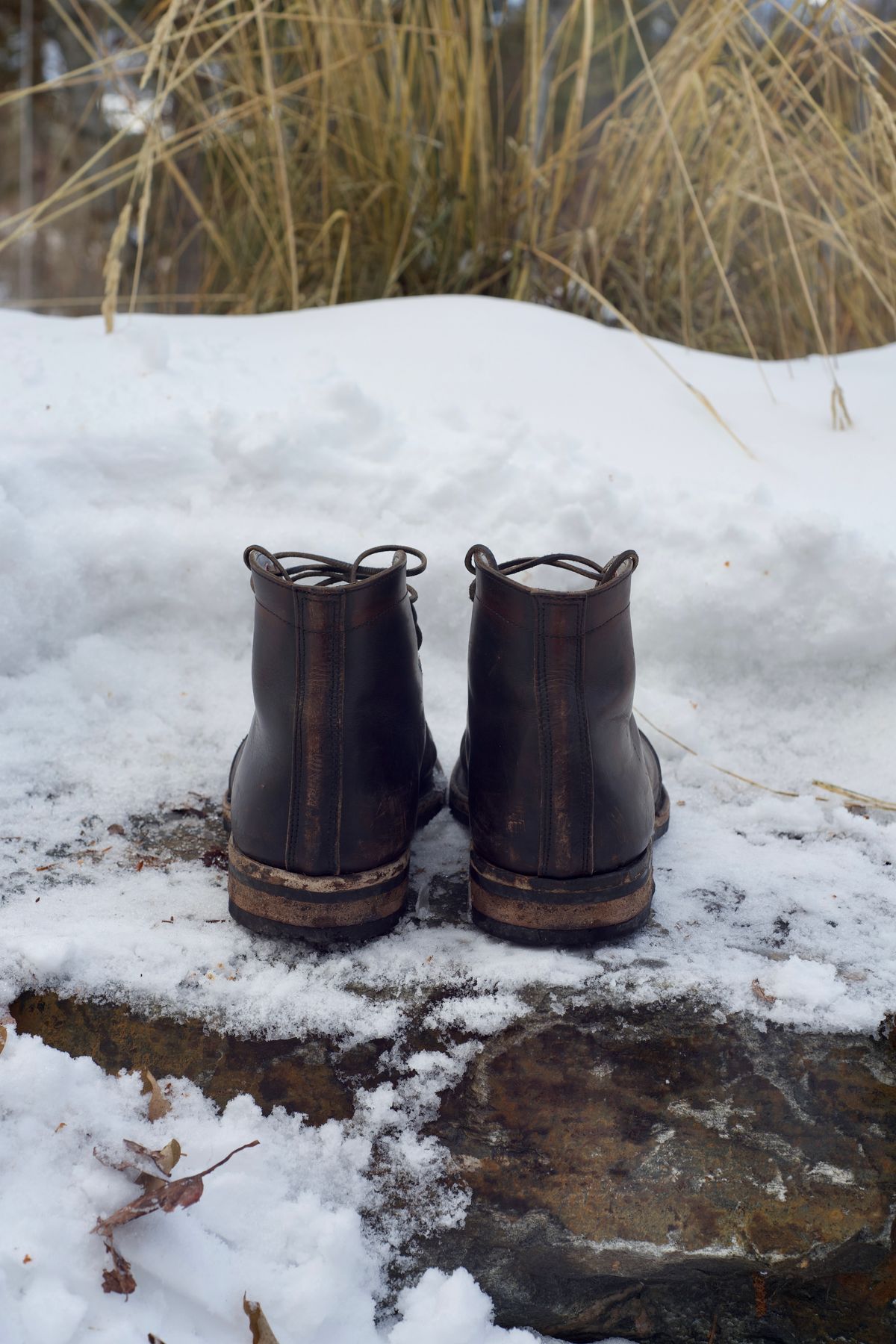 Photo by chukchuk on February 4, 2023 of the Endurance Leather Co. Unlisted Model in Horween Overdyed Chromexcel Horsehide.