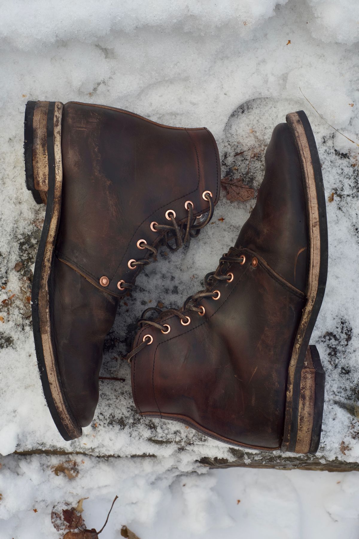 Photo by chukchuk on February 4, 2023 of the Endurance Leather Co. Unlisted Model in Horween Overdyed Chromexcel Horsehide.