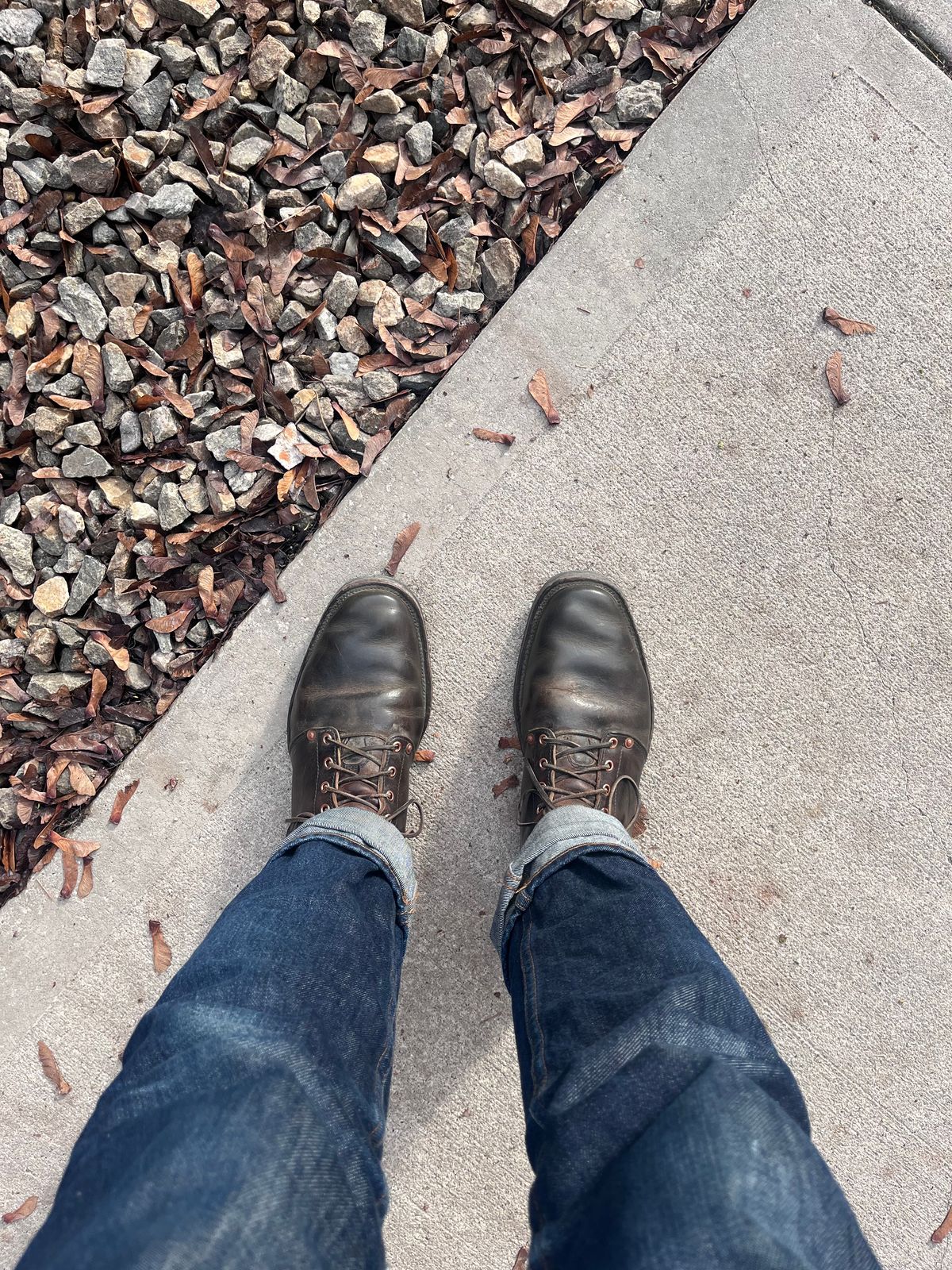 Photo by chukchuk on March 26, 2023 of the Endurance Leather Co. Unlisted Model in Horween Overdyed Chromexcel Horsehide.