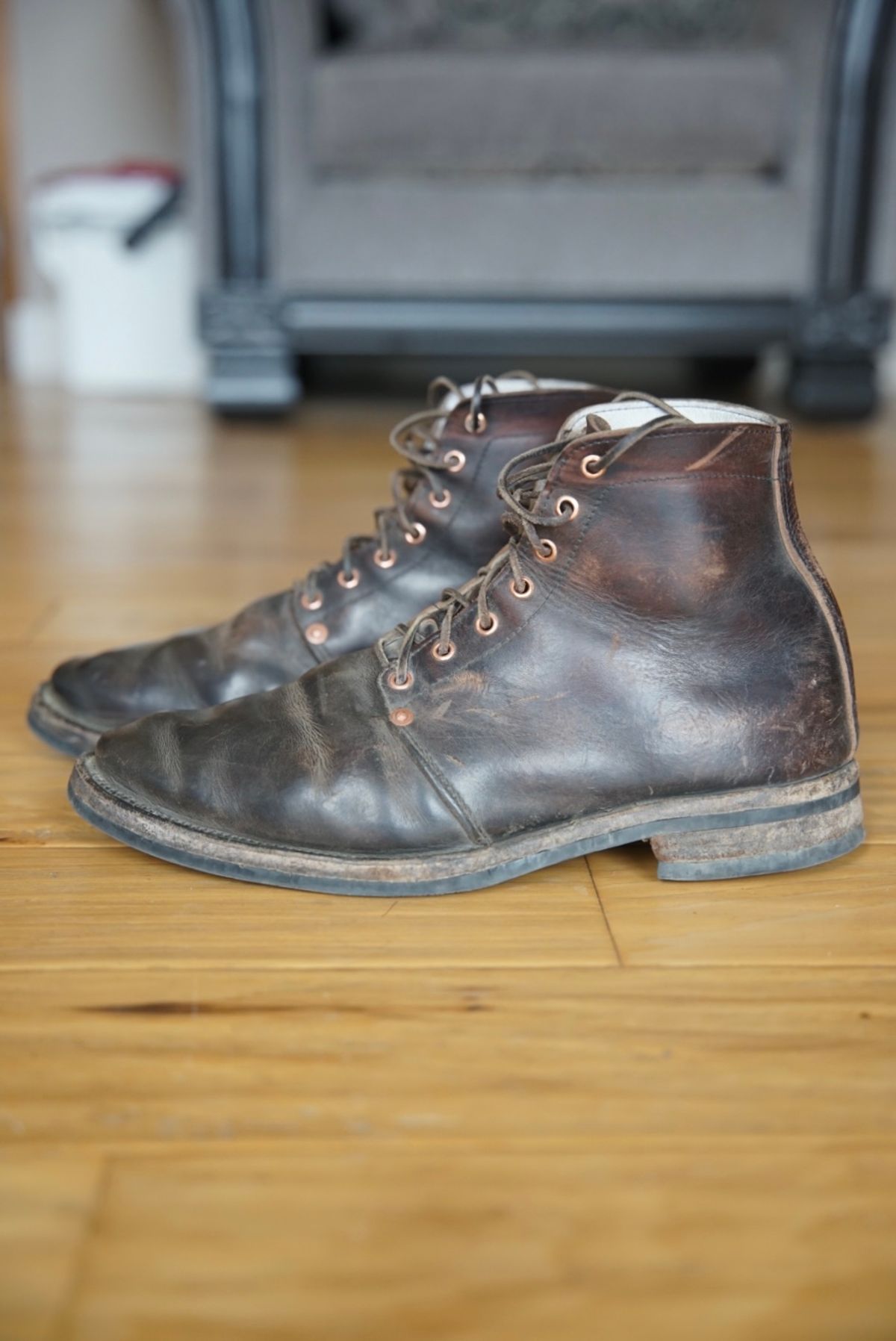 Photo by chukchuk on April 1, 2023 of the Endurance Leather Co. Unlisted Model in Horween Overdyed Chromexcel Horsehide.