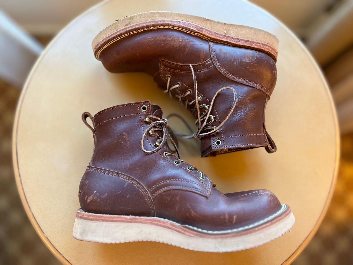 Photo by goblutes on May 2, 2024 of the Frank's Boots Rainier in Seidel Chocolate.