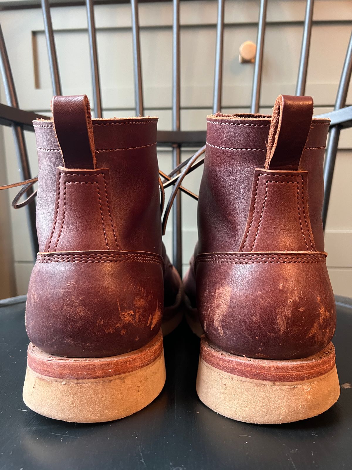 Photo by goblutes on December 16, 2024 of the Frank's Boots Rainier in Seidel Chocolate.
