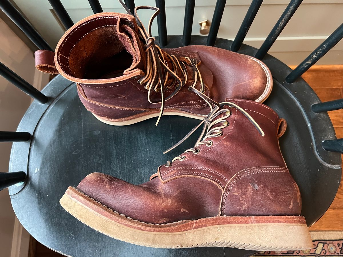 Photo by goblutes on December 16, 2024 of the Frank's Boots Rainier in Seidel Chocolate.