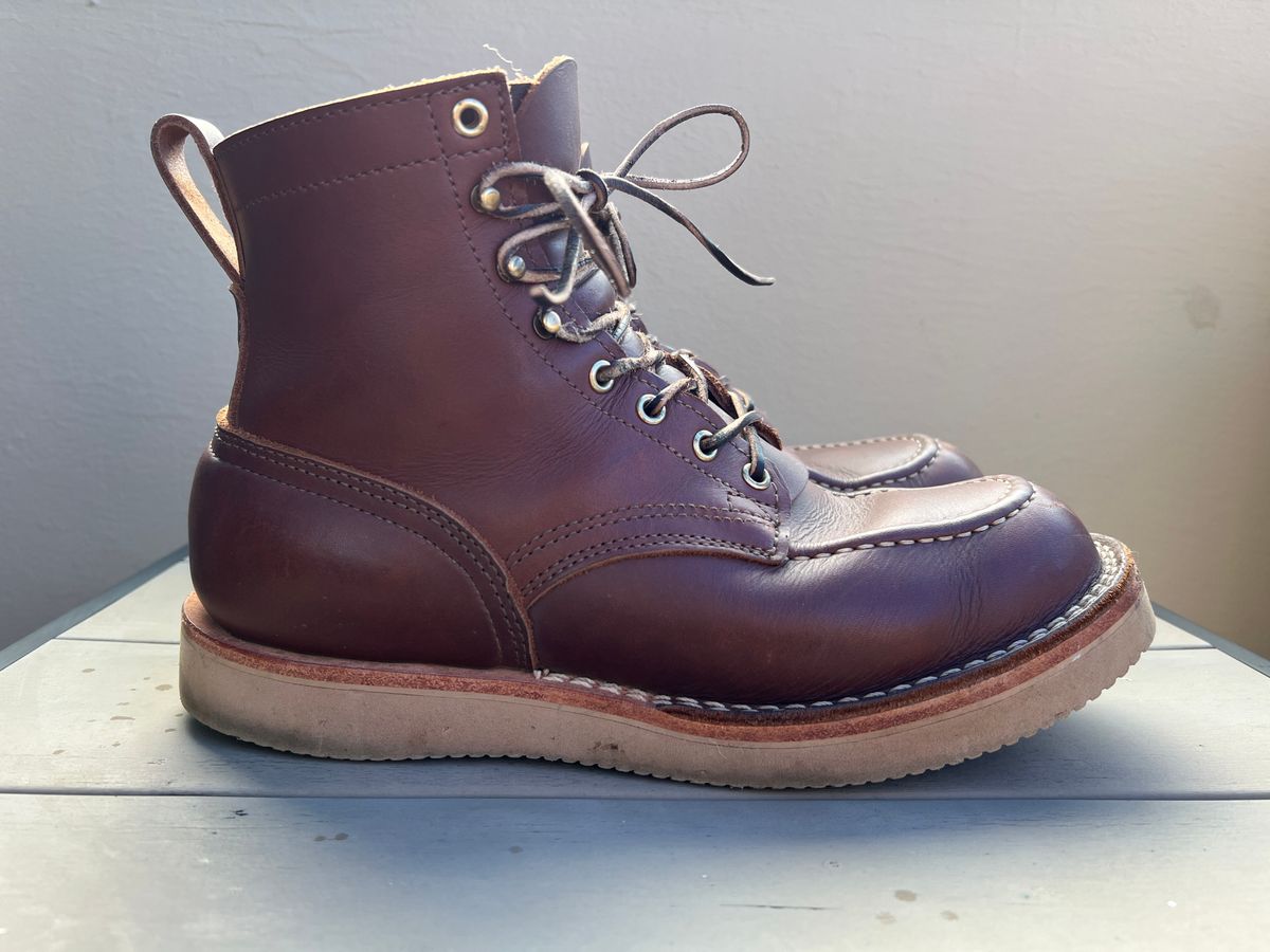 Photo by goblutes on December 30, 2024 of the Nicks Moc Toe in Seidel 1964 Brown.