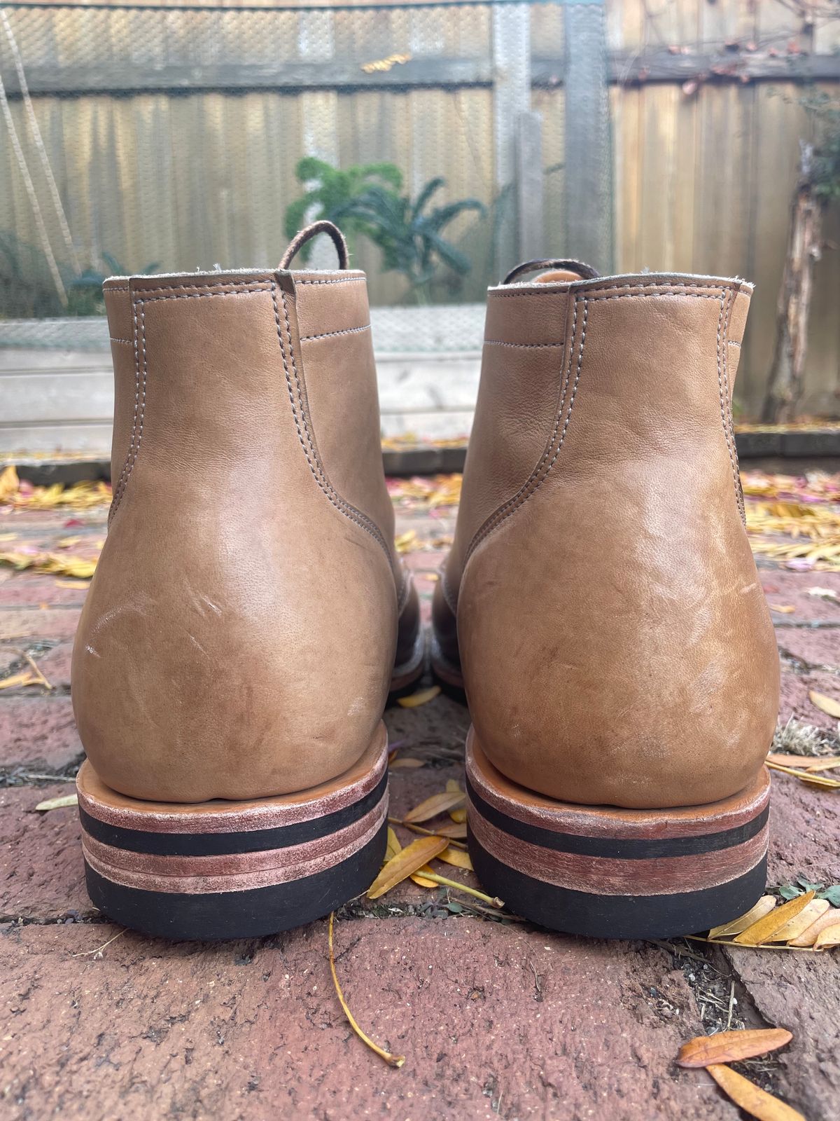 Photo by nareichert on November 3, 2023 of the Viberg Service Boot in Maryam Fango Horsebutt.