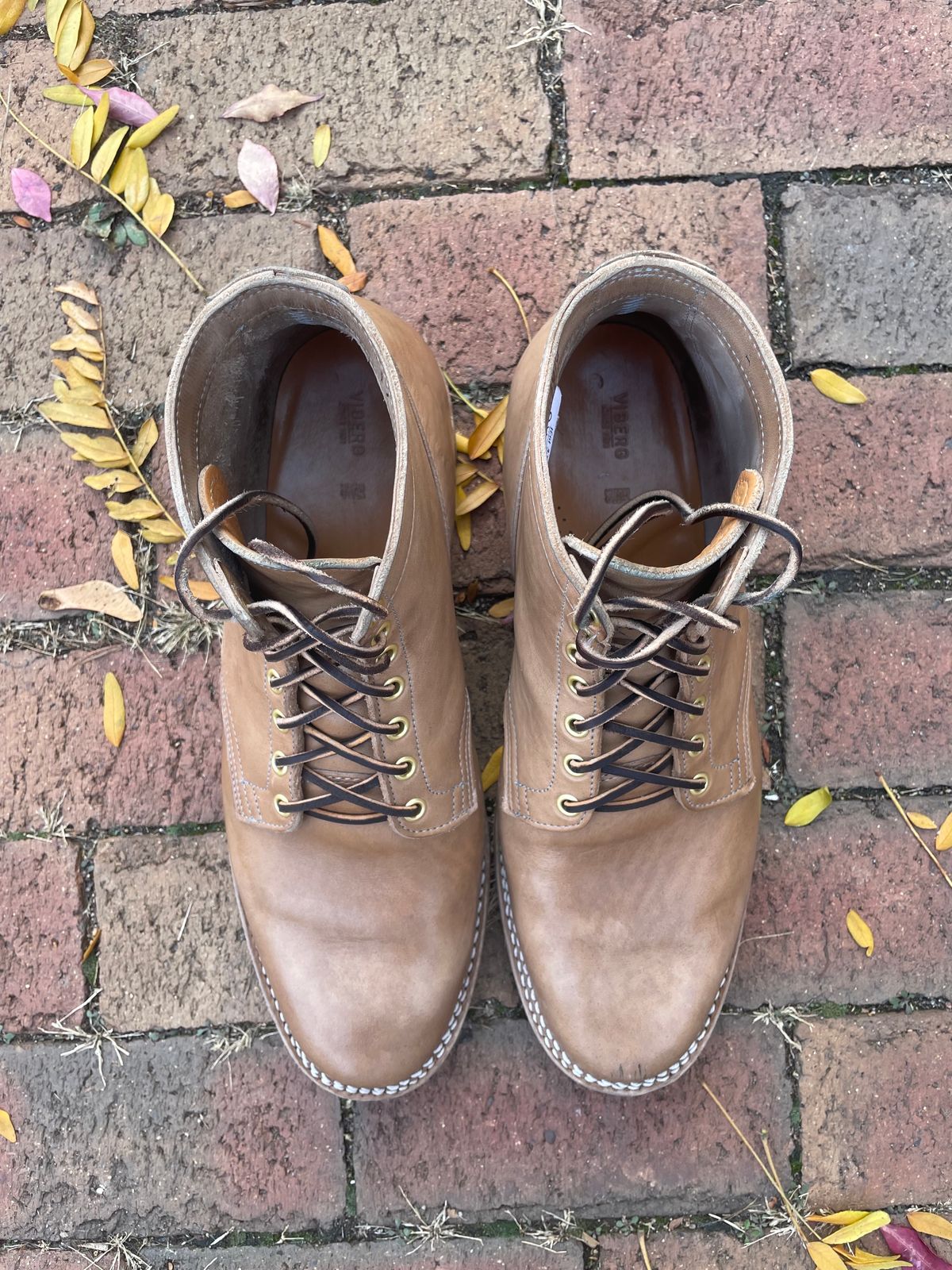 Photo by nareichert on November 3, 2023 of the Viberg Service Boot in Maryam Fango Horsebutt.