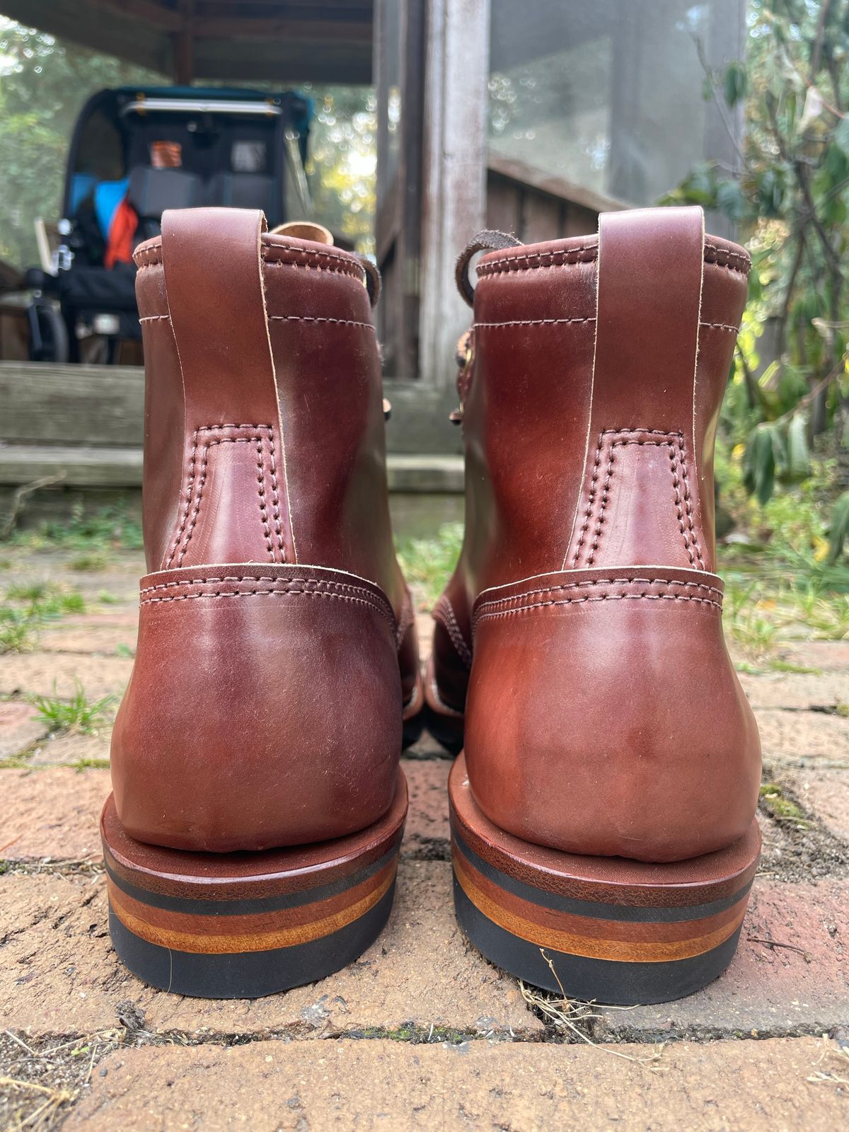 Photo by nareichert on October 1, 2022 of the Wesco Hendrik in Horween Color 4 Shell Cordovan.