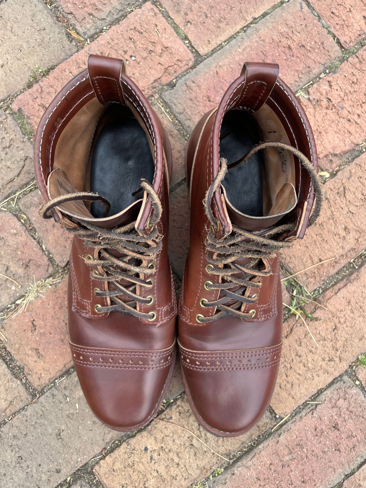 Photo by nareichert on November 3, 2022 of the Wesco Hendrik in Horween Color 4 Shell Cordovan.