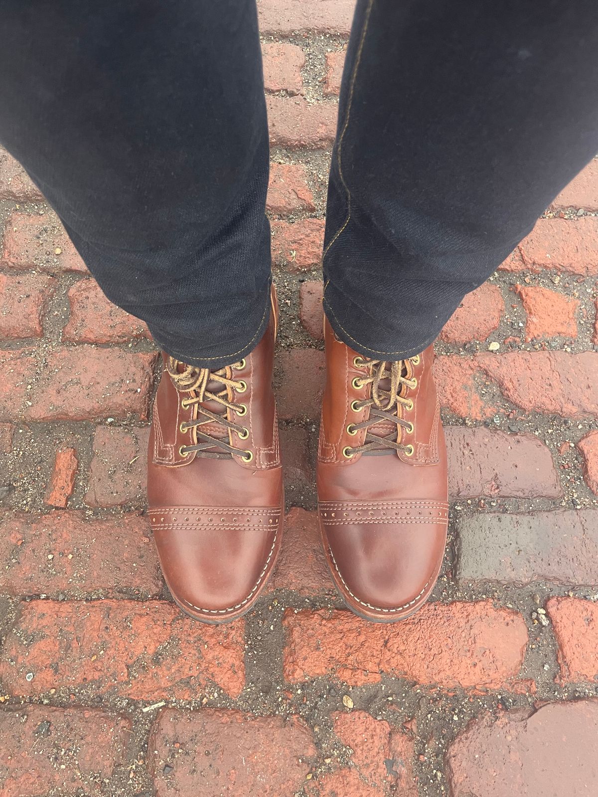 Photo by nareichert on January 5, 2023 of the Wesco Hendrik in Horween Color 4 Shell Cordovan.