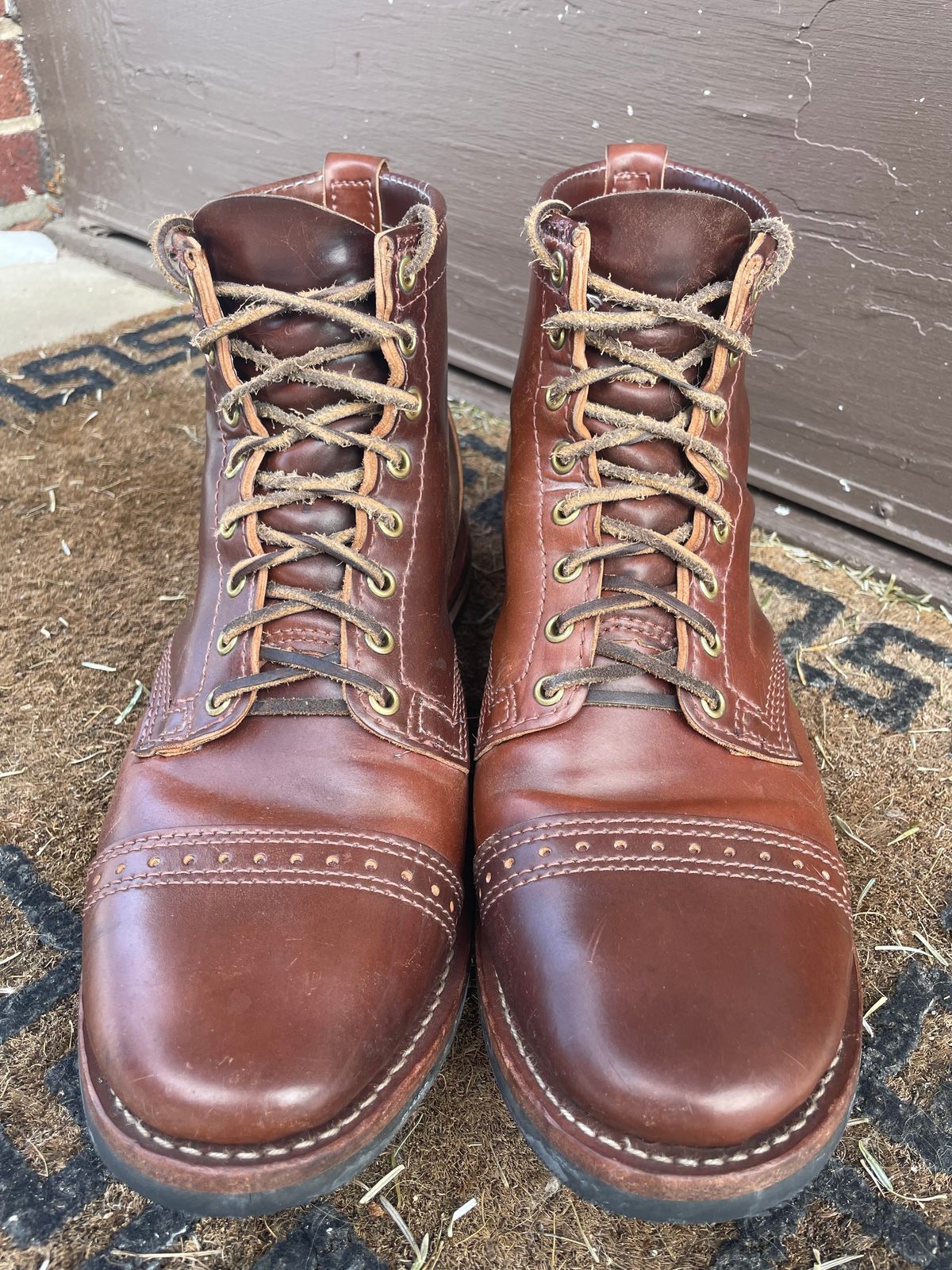 Photo by nareichert on February 2, 2023 of the Wesco Hendrik in Horween Color 4 Shell Cordovan.