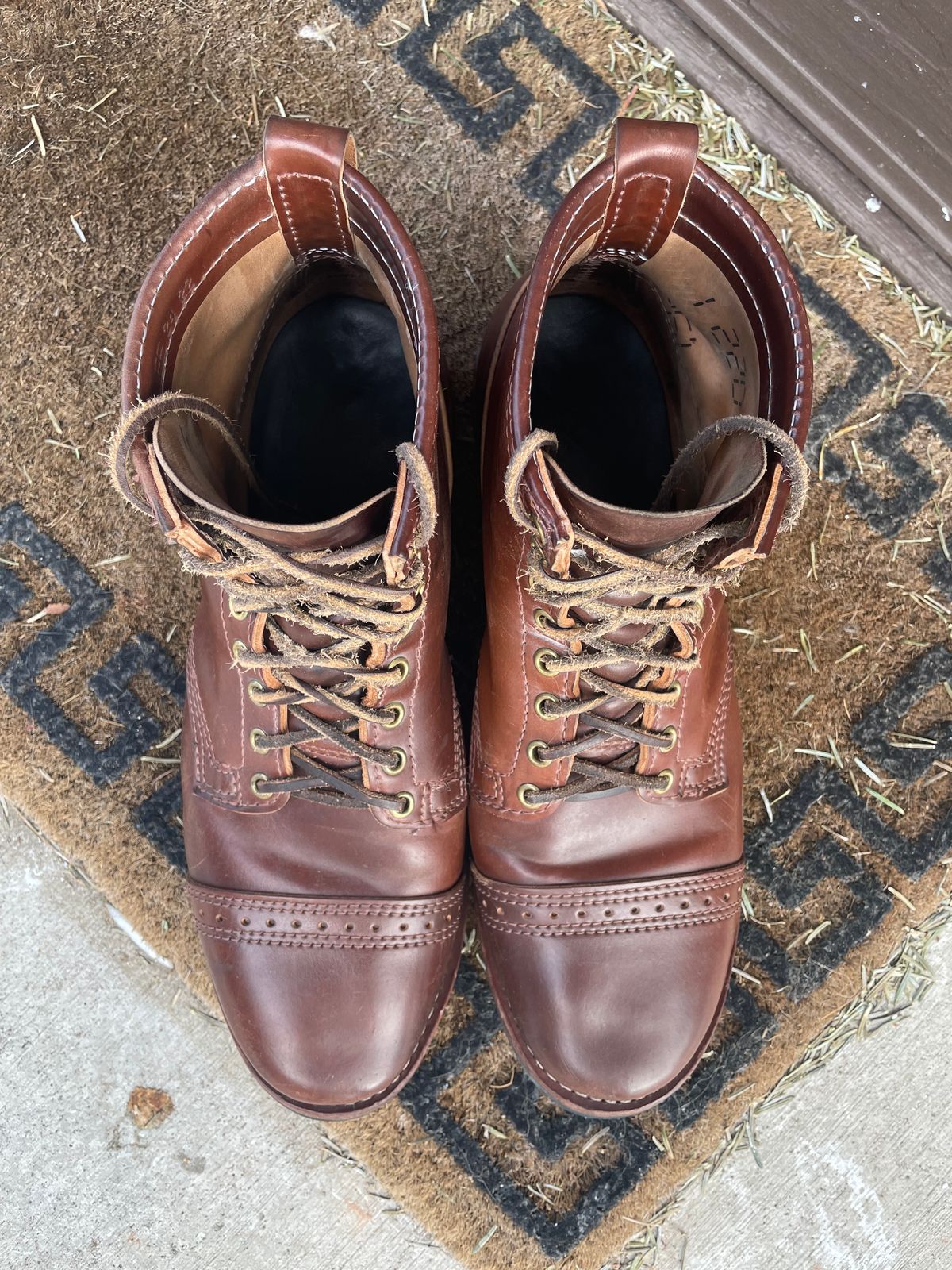 Photo by nareichert on February 2, 2023 of the Wesco Hendrik in Horween Color 4 Shell Cordovan.