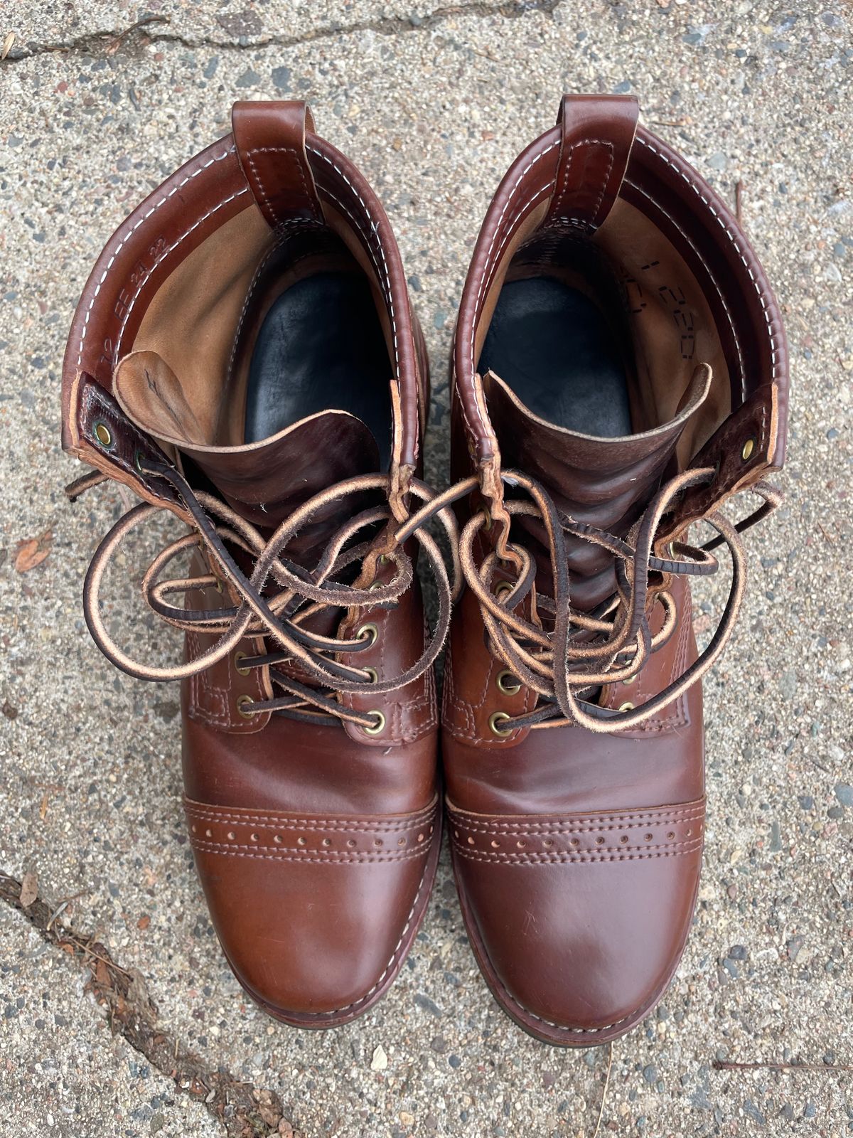 Photo by nareichert on March 4, 2023 of the Wesco Hendrik in Horween Color 4 Shell Cordovan.