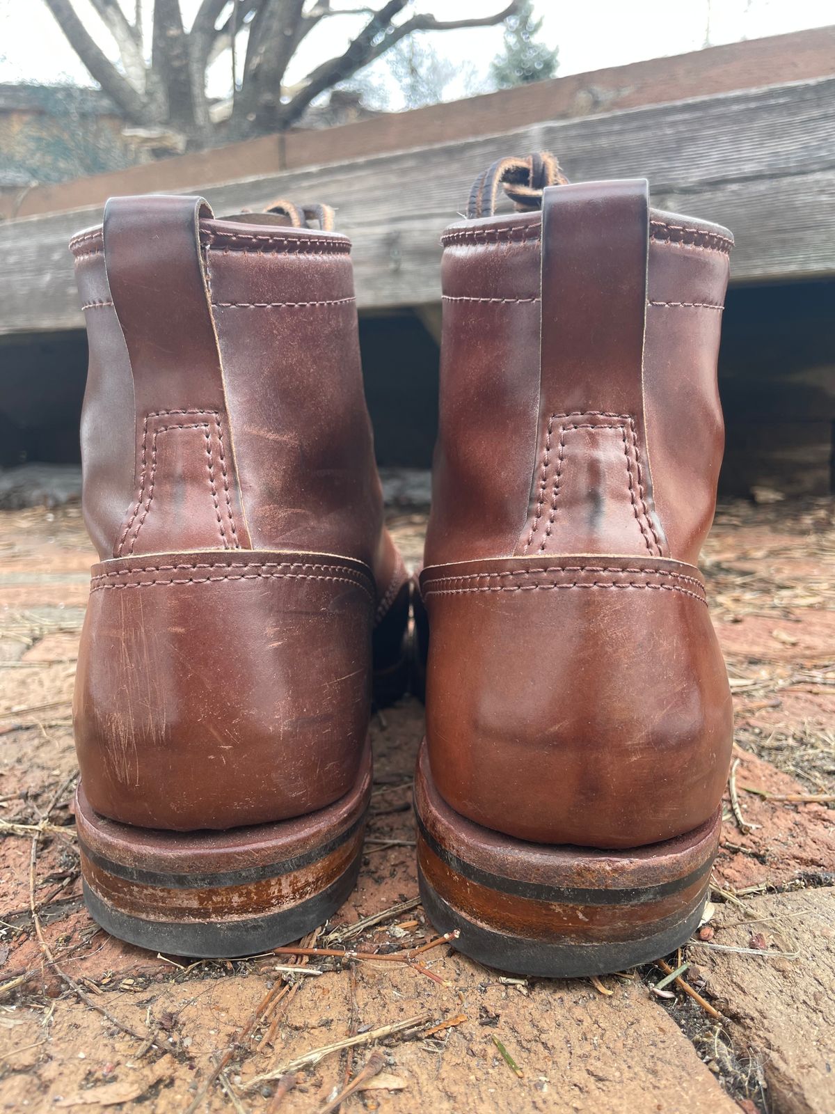 Photo by nareichert on April 4, 2023 of the Wesco Hendrik in Horween Color 4 Shell Cordovan.