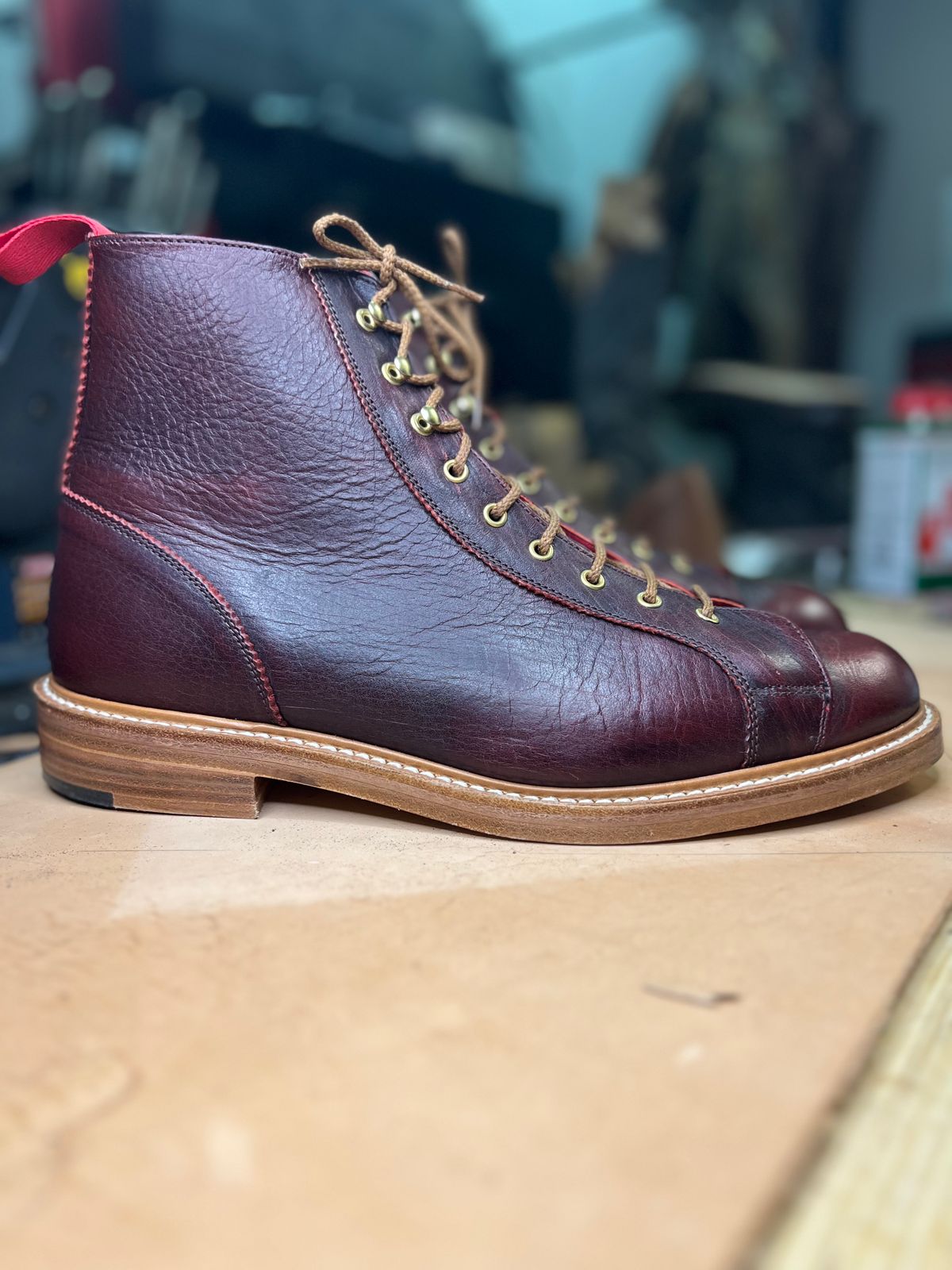 Photo by hai.kobl on November 1, 2022 of the Tricker's Ethan Monkey Boot in C.F. Stead Sign Classic Kudu.