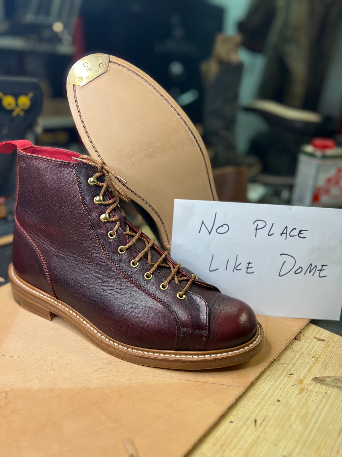 Photo by hai.kobl on November 1, 2022 of the Tricker's Ethan Monkey Boot in C.F. Stead Sign Classic Kudu.