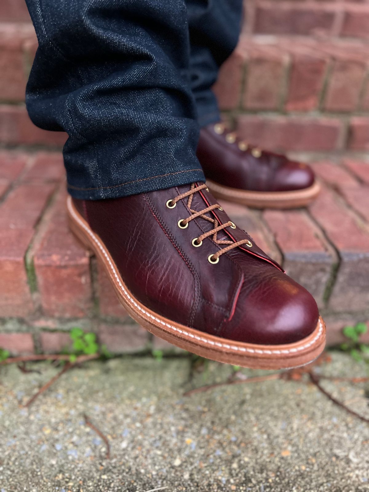 Photo by hai.kobl on November 1, 2022 of the Tricker's Ethan Monkey Boot in C.F. Stead Sign Classic Kudu.