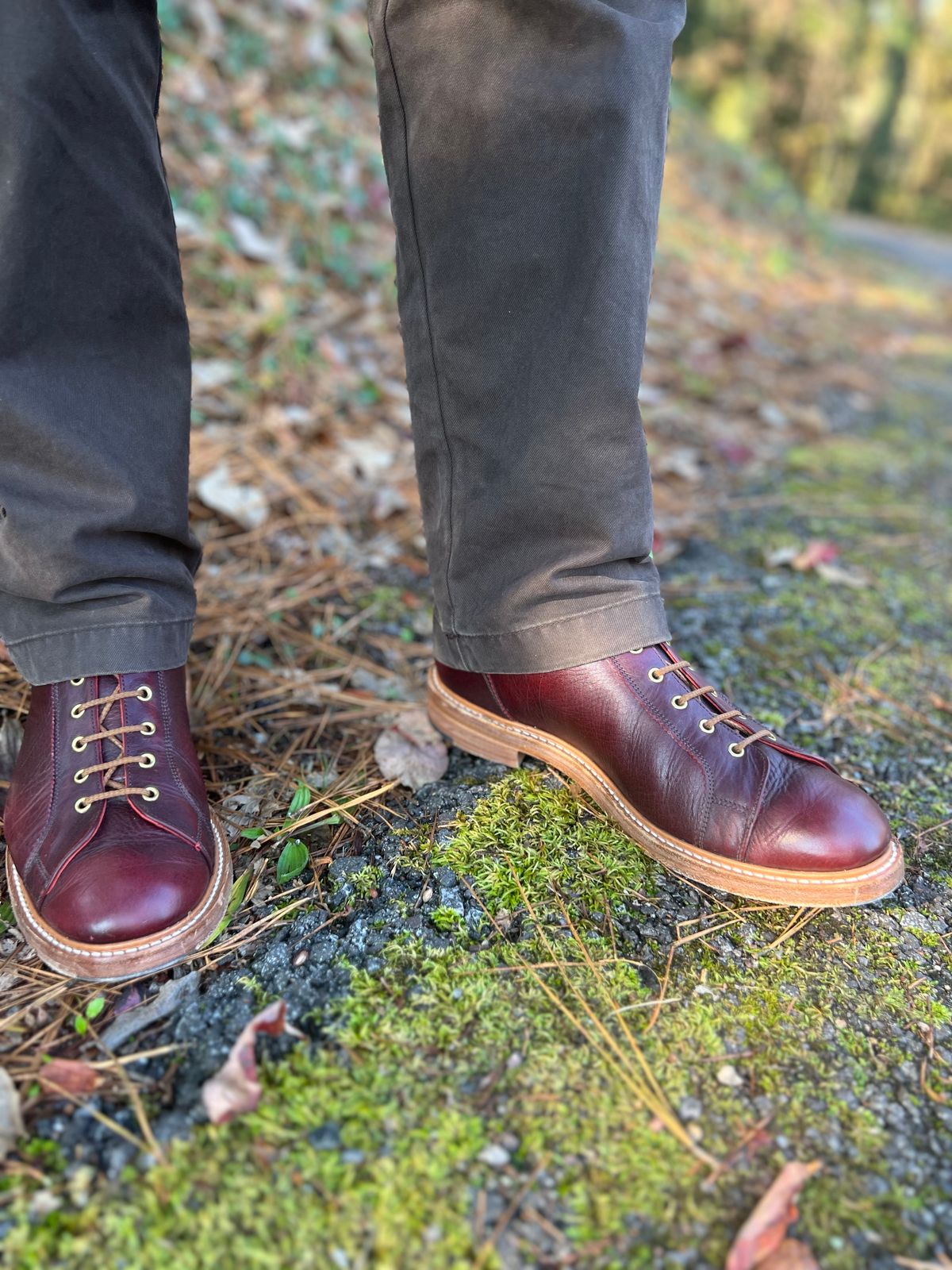 Photo by hai.kobl on November 3, 2022 of the Tricker's Ethan Monkey Boot in C.F. Stead Sign Classic Kudu.