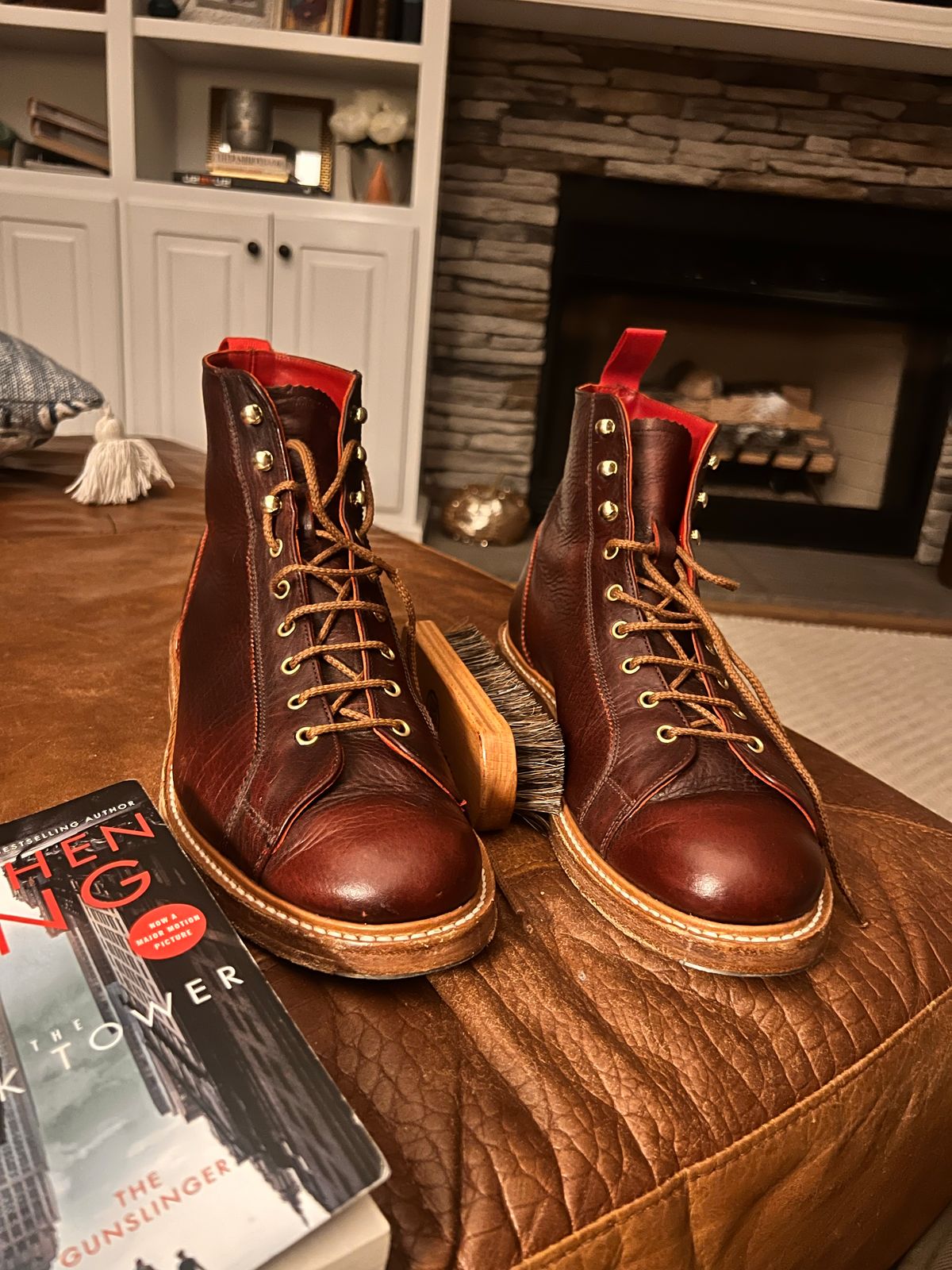 Photo by hai.kobl on November 3, 2022 of the Tricker's Ethan Monkey Boot in C.F. Stead Sign Classic Kudu.