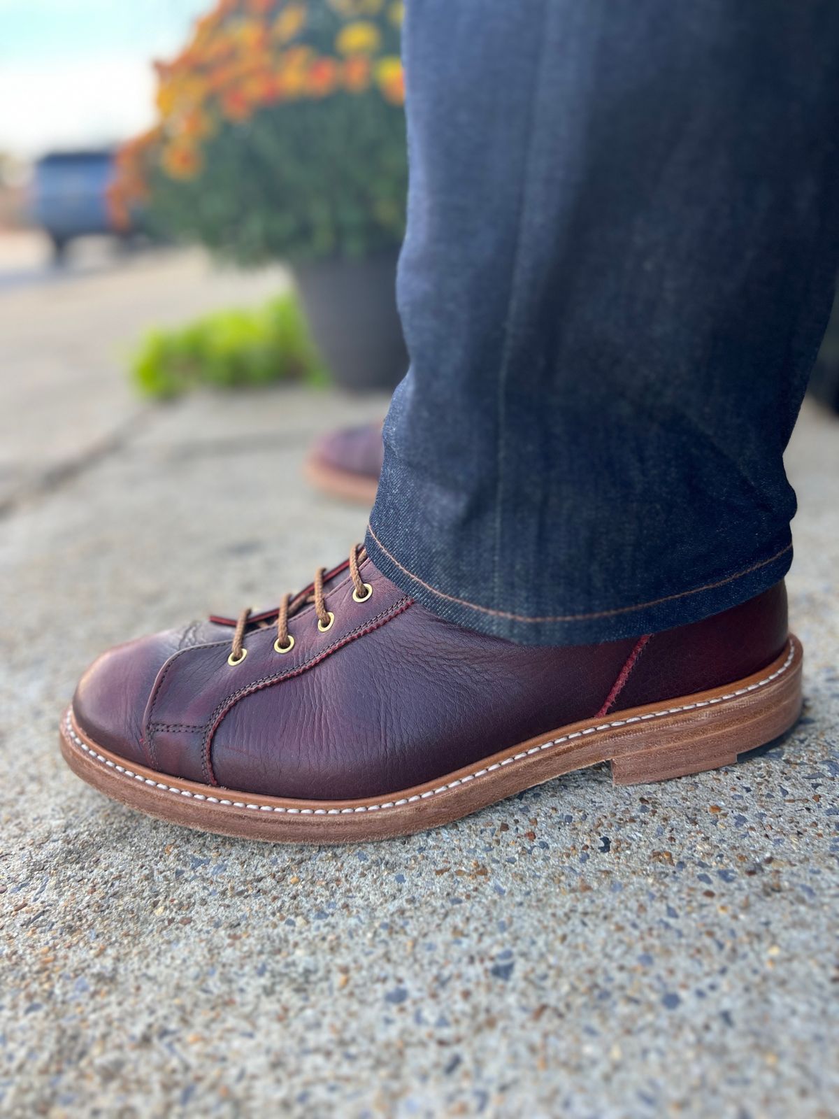Photo by hai.kobl on November 1, 2022 of the Tricker's Ethan Monkey Boot in C.F. Stead Sign Classic Kudu.