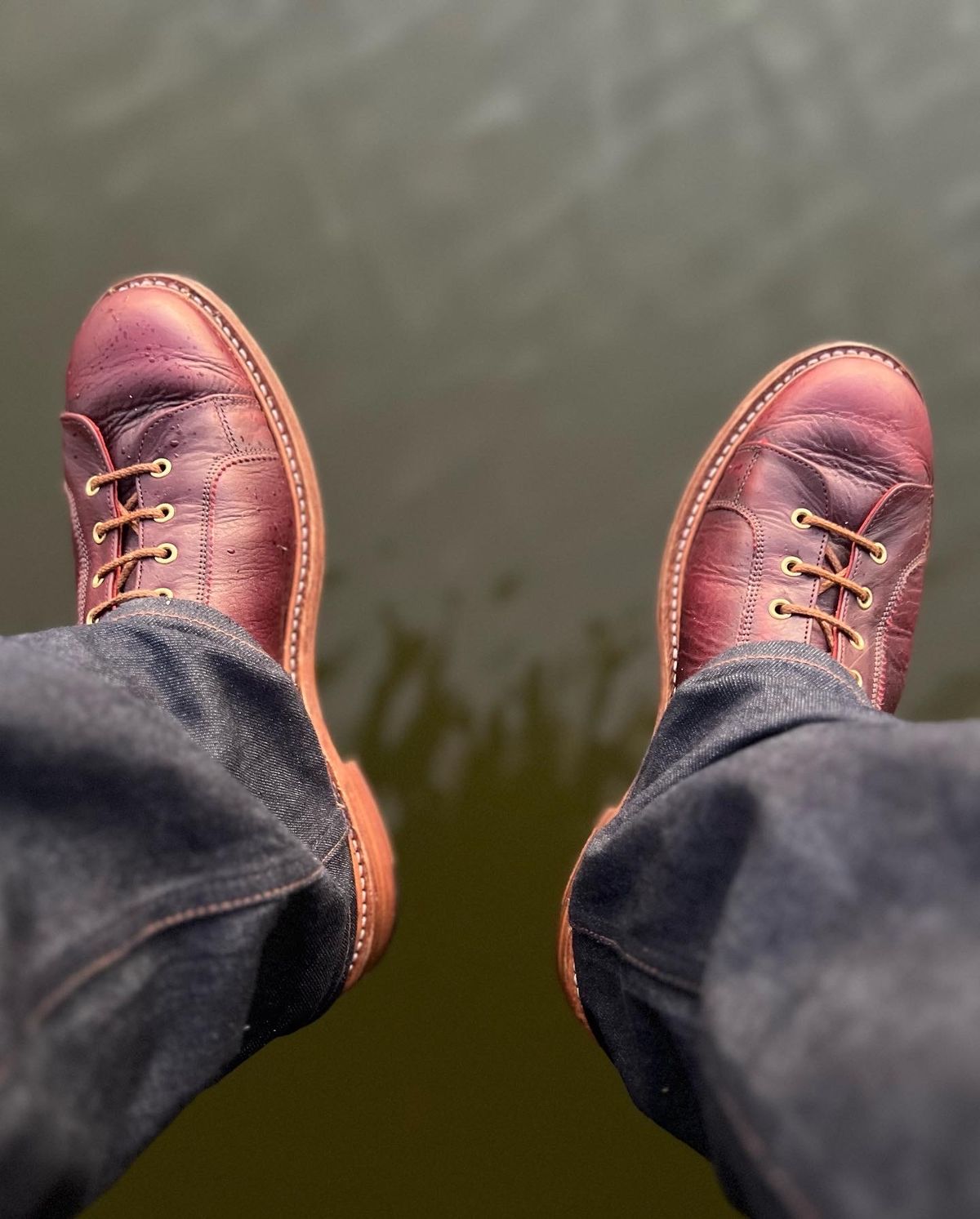Photo by hai.kobl on November 4, 2022 of the Tricker's Ethan Monkey Boot in C.F. Stead Sign Classic Kudu.