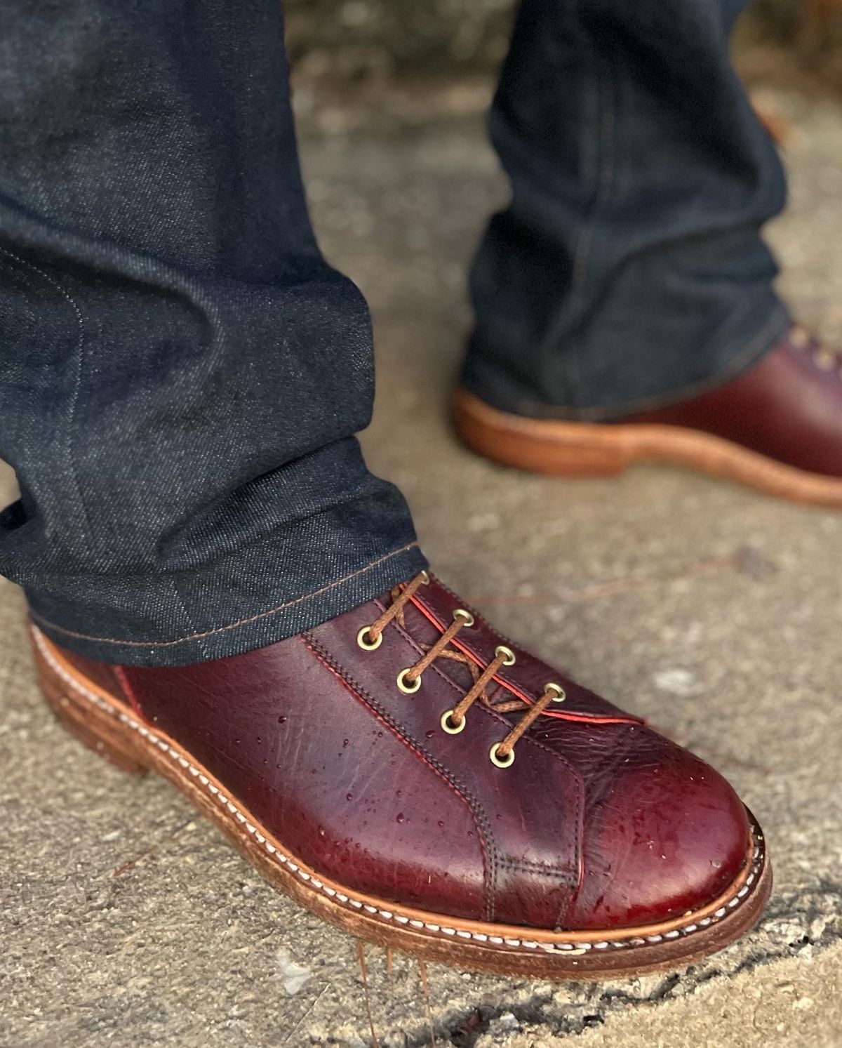 Photo by hai.kobl on November 4, 2022 of the Tricker's Ethan Monkey Boot in C.F. Stead Sign Classic Kudu.