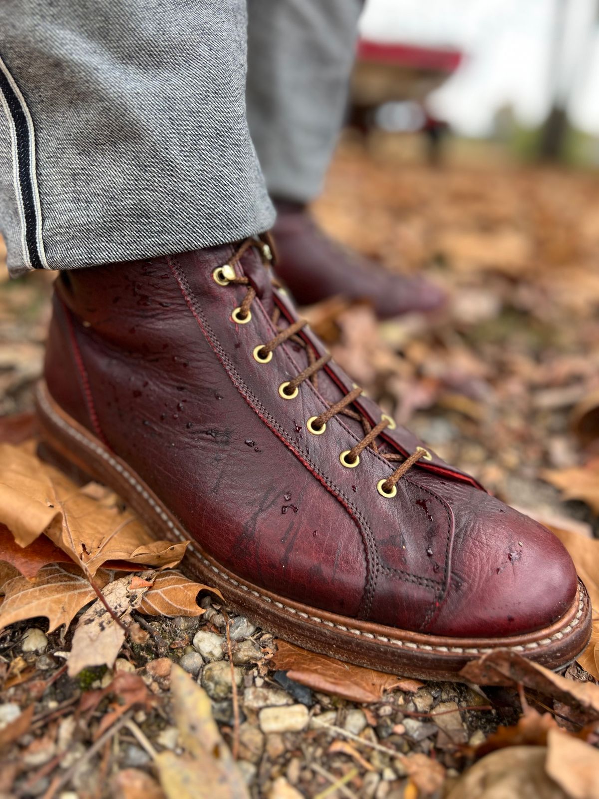 Photo by hai.kobl on November 5, 2022 of the Tricker's Ethan Monkey Boot in C.F. Stead Sign Classic Kudu.