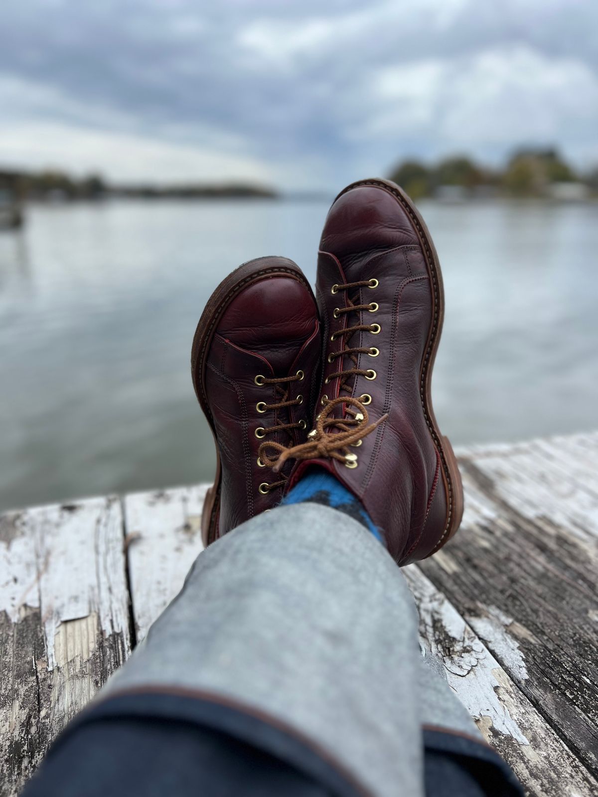 Photo by hai.kobl on November 5, 2022 of the Tricker's Ethan Monkey Boot in C.F. Stead Sign Classic Kudu.